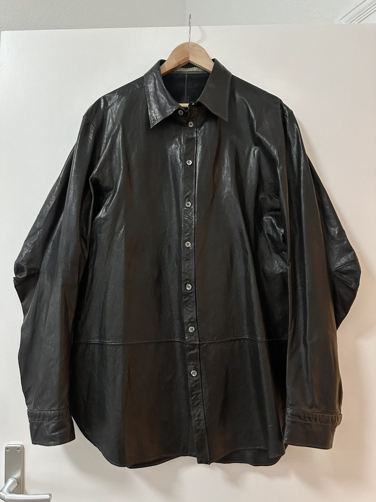 Carol Christian Poell CCP kangaroo leather shirt, Carol Christian Poell Size US XL / EU 56 / 4 - 1 Thumbnail