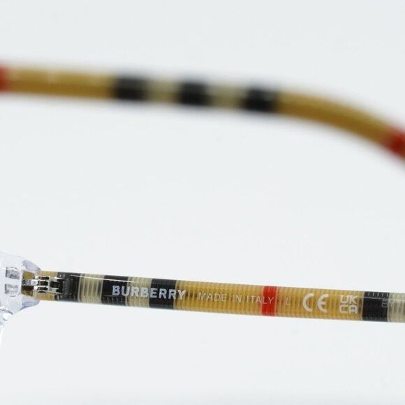 Burberry Burberry BE2390 3889 Eyeglasses Square 52mm Transparent Fram Size ONE SIZE - 7 Thumbnail