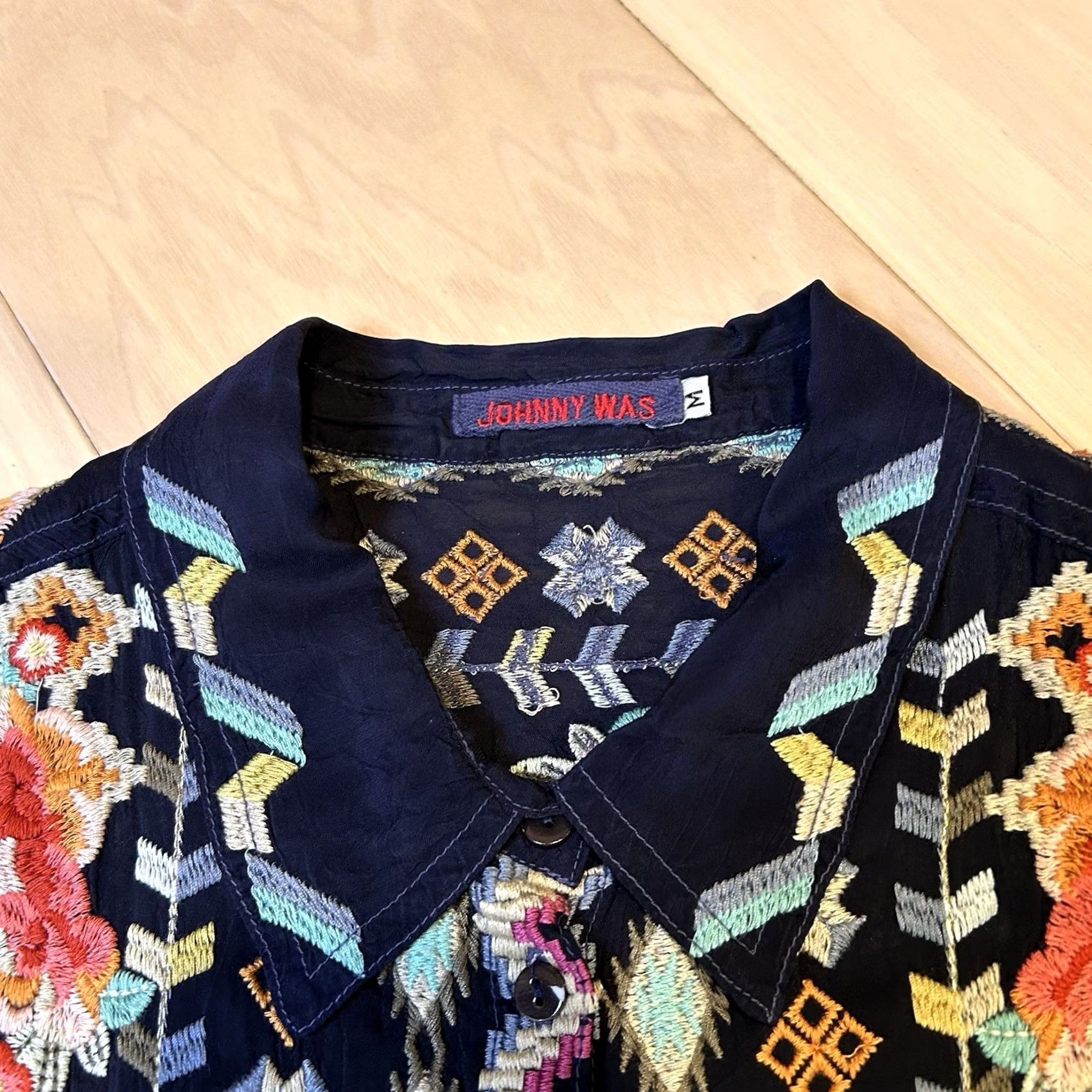 Johnny Was Johnny Was Floral Button Up Blouse Long Sleeve Women’s M Blue Size M / US 6-8 / IT 42-44 - 4 Thumbnail