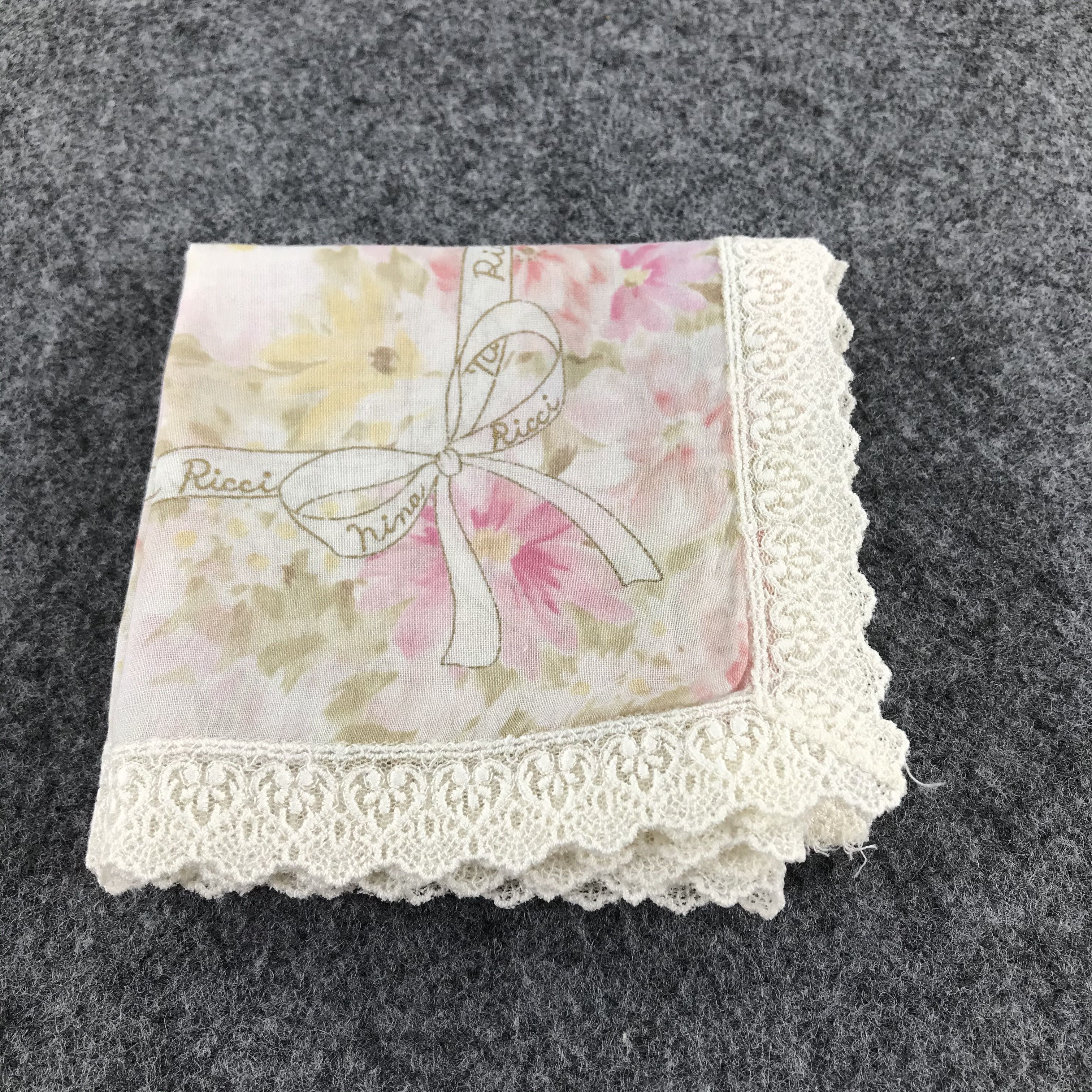 Nina Ricci Nina Ricci Floral Handkerchief Neckerchief Bandana H181 Size ONE SIZE - 12 Thumbnail