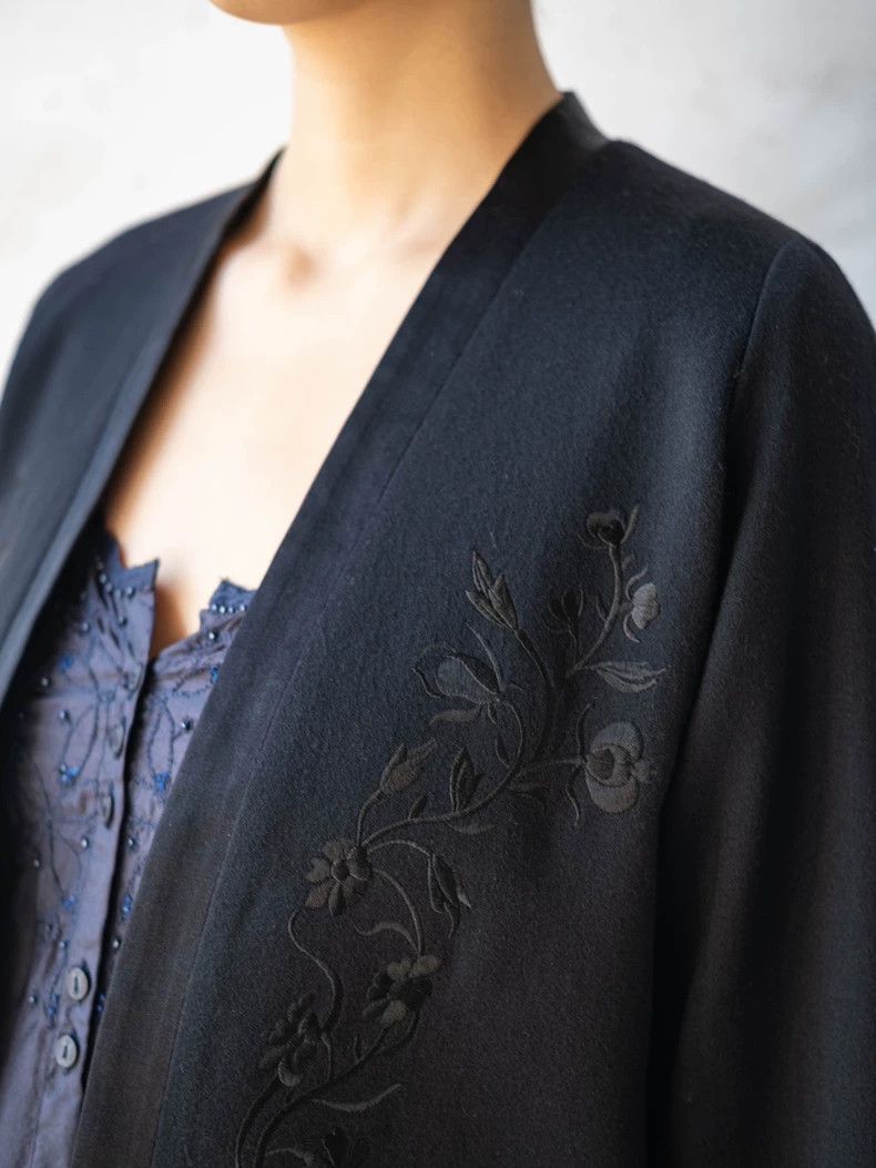 Kenzo KENZO Shiny wool embroidered coat vintage Size M / US 6-8 / IT 42-44 - 7 Thumbnail