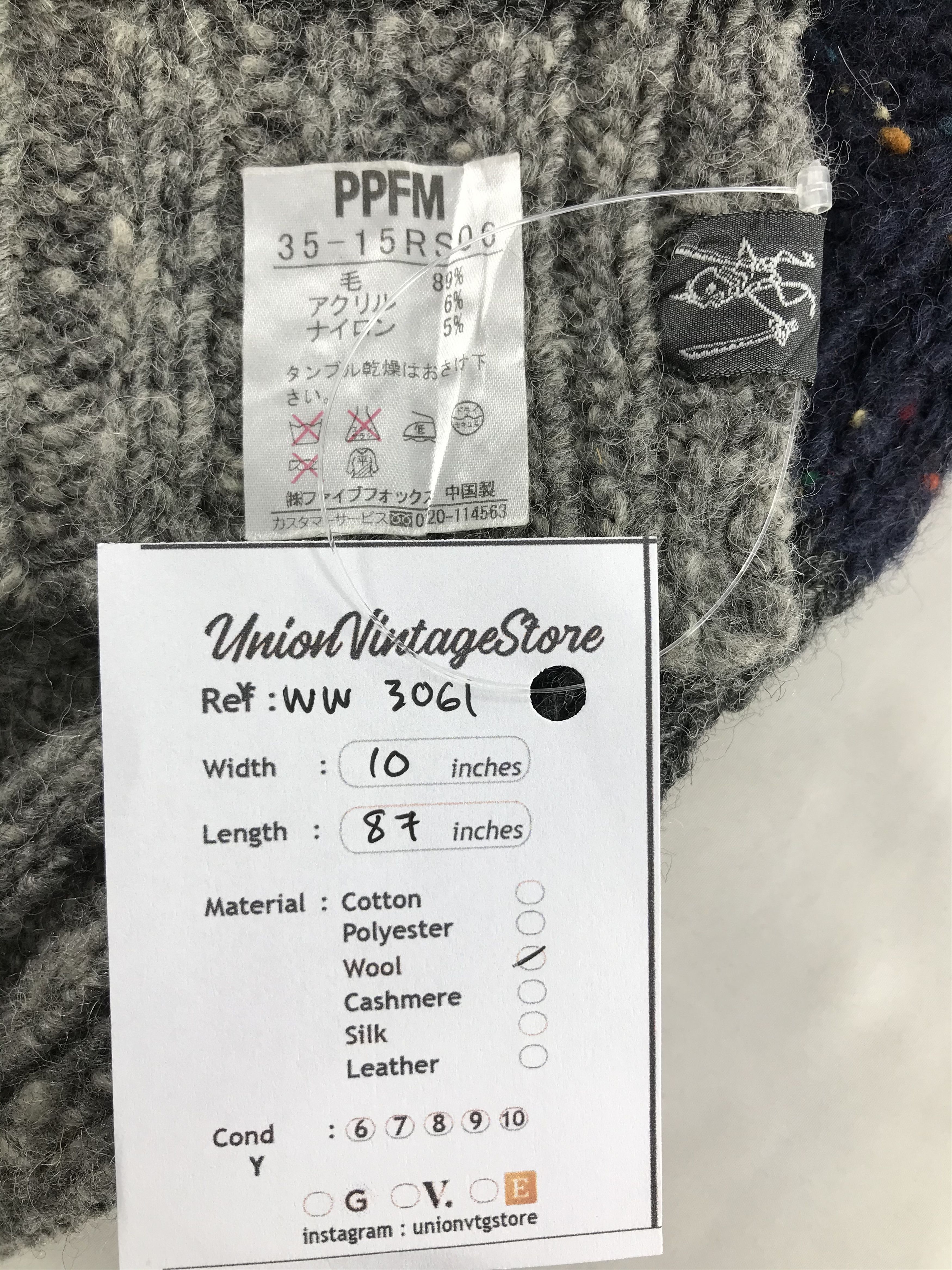 PPFM Vintage PPFM Scarf / Muffler / Neckwear - WW3061 Size ONE SIZE - 5 Thumbnail
