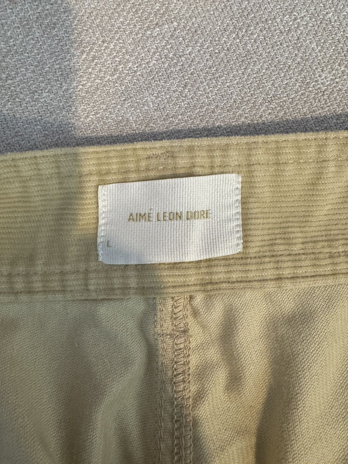 Aime Leon Dore Aime Leon Dore Carpenter Pants in Cream Micro Cord Sz Large Size US 35 - 5 Thumbnail