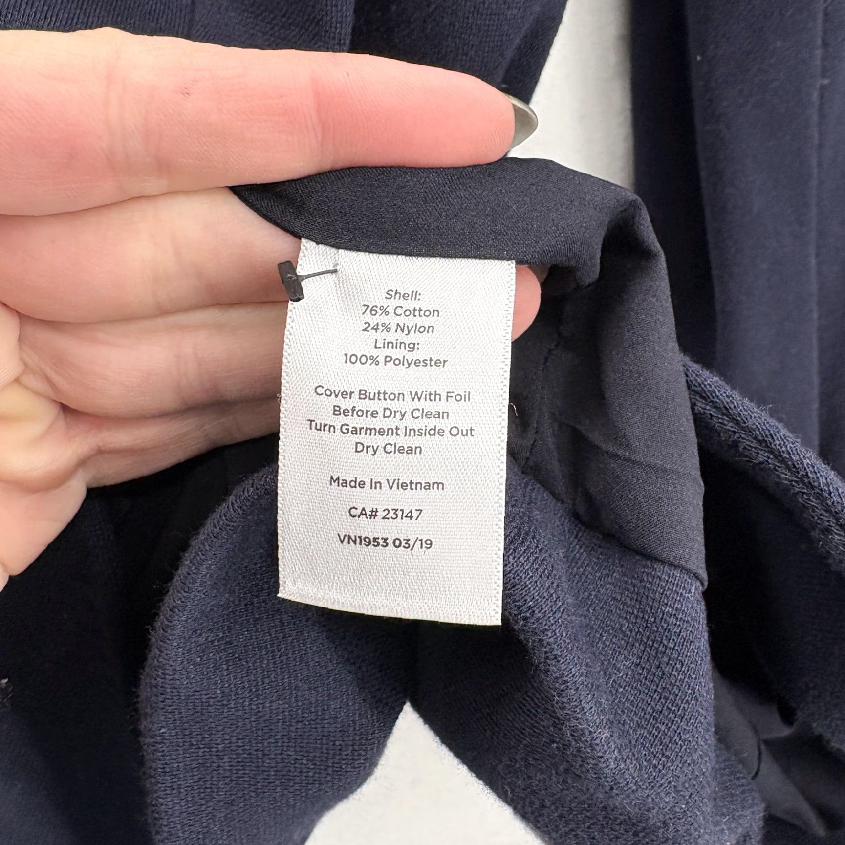 Talbots VINTAGE Talbots Aberdeen Blazer Jacket Womens 14W Navy Plus Cotton Lined Work Career Size XL / US 12-14 / IT 48-50 - 5 Thumbnail