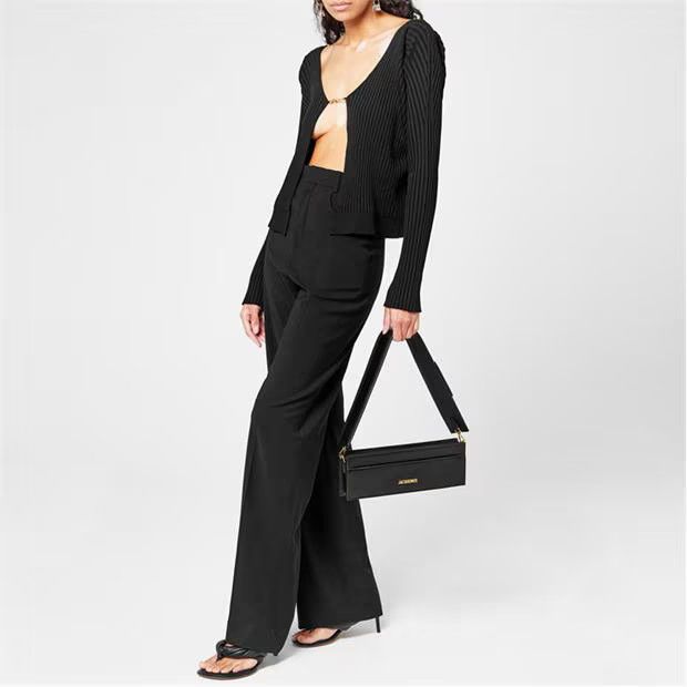 Jacquemus o1g2r1mq1024 Cardigan Top in Black Size M / US 6-8 / IT 42-44 - 6 Thumbnail
