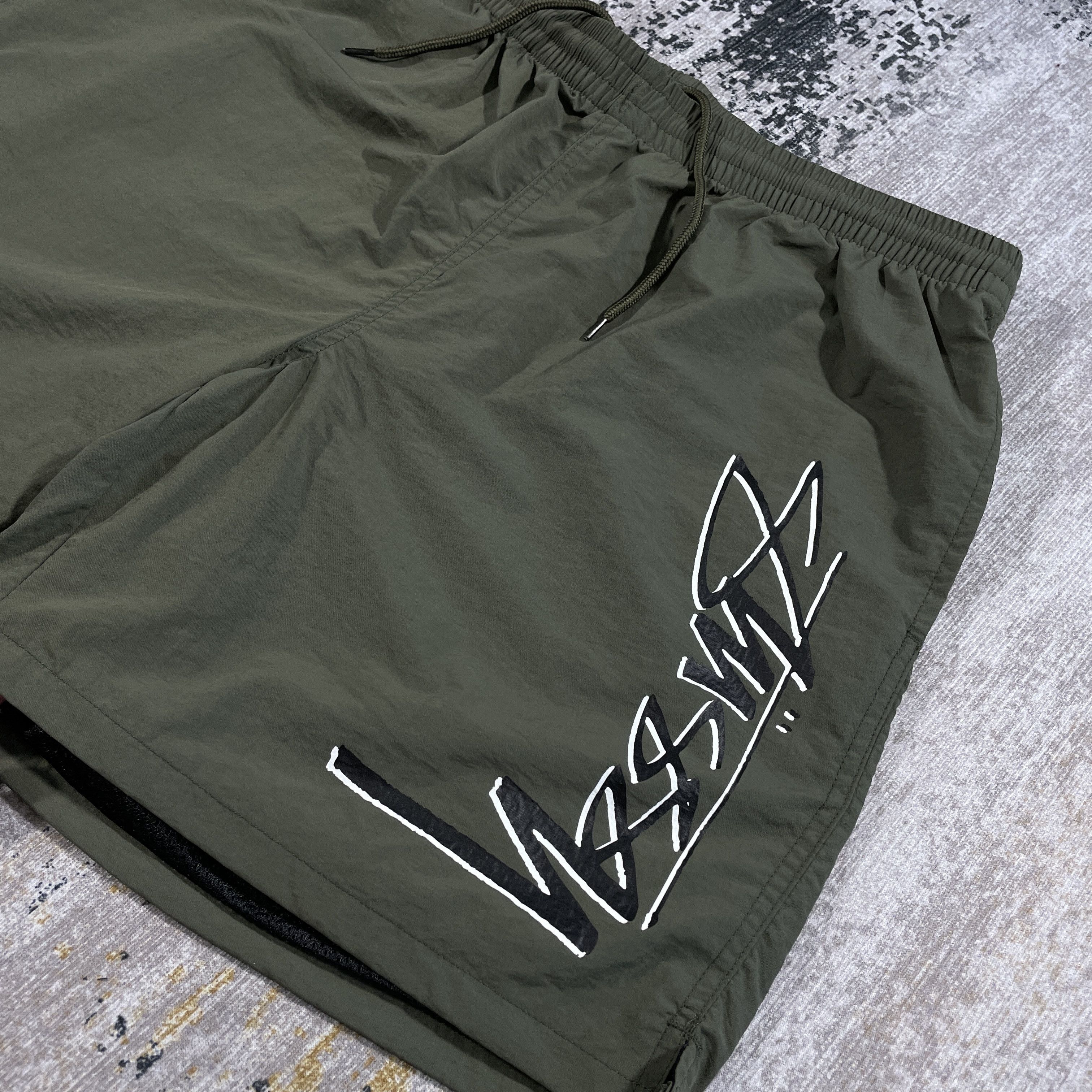 Stussy STUSSY SHADOW SCRIPT BEACHSHORTS GREEN // 32 Size US 32 / EU 48 - 2 Thumbnail