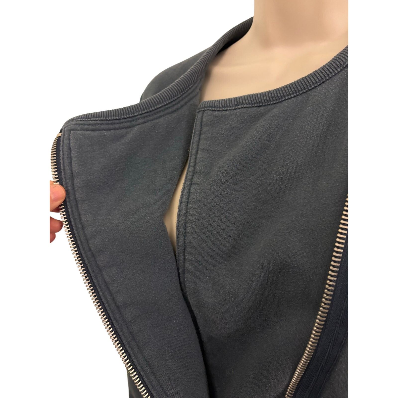 Gap Y2K Gap Grey Cotton Moto Jacket. Size Medium Size M / US 6-8 / IT 42-44 - 5 Thumbnail