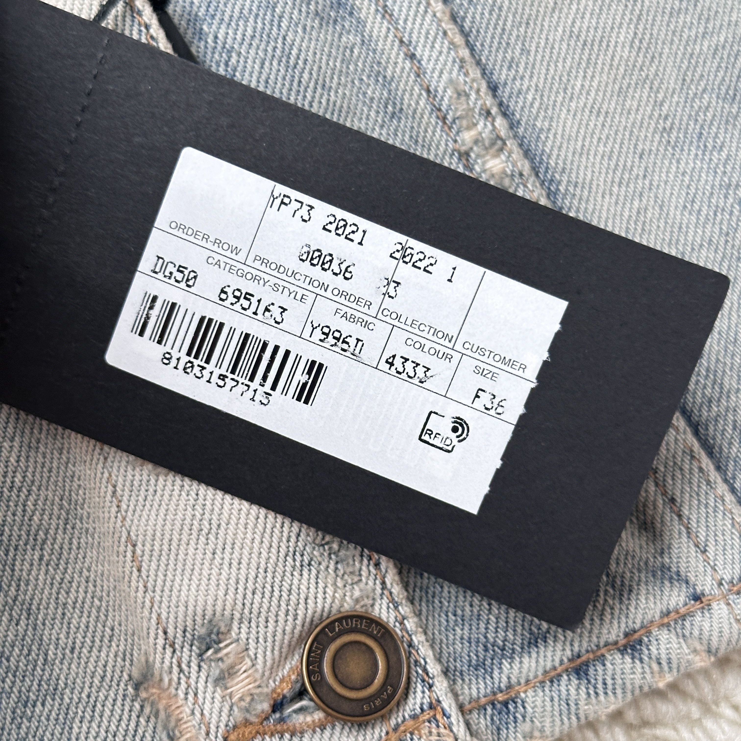 Saint Laurent Paris Saint Laurent denim top Size XS / US 0-2 / IT 36-38 - 5 Thumbnail
