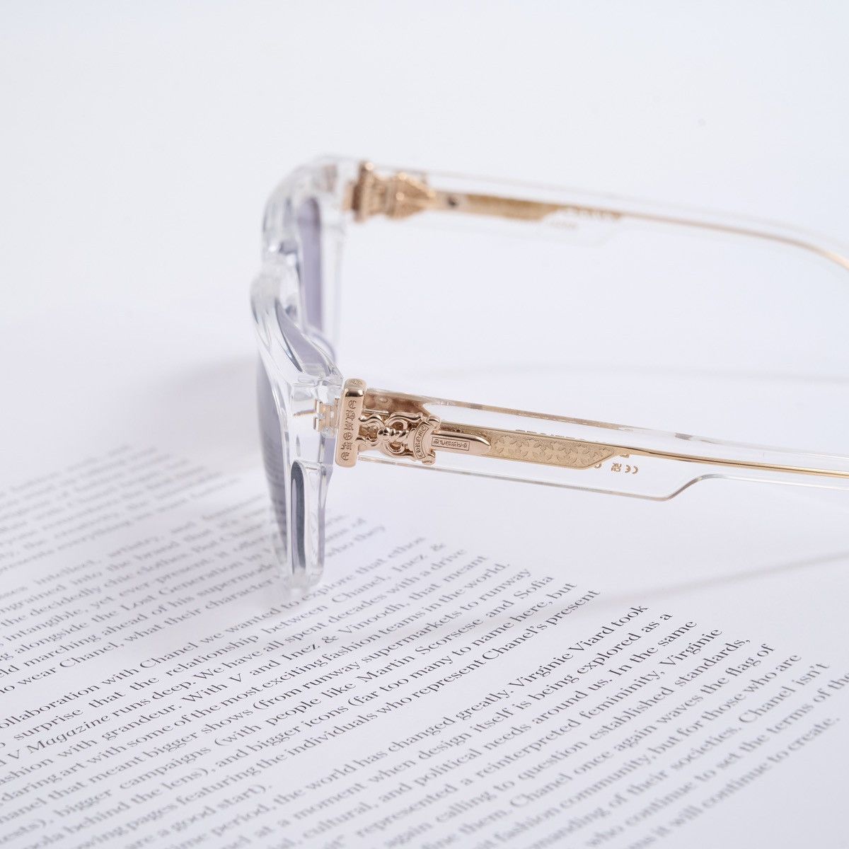 Chrome Hearts CHROME HEARTS BOX-OFFICER CRYSTAL SUNGLASSES Size ONE SIZE - 3 Thumbnail