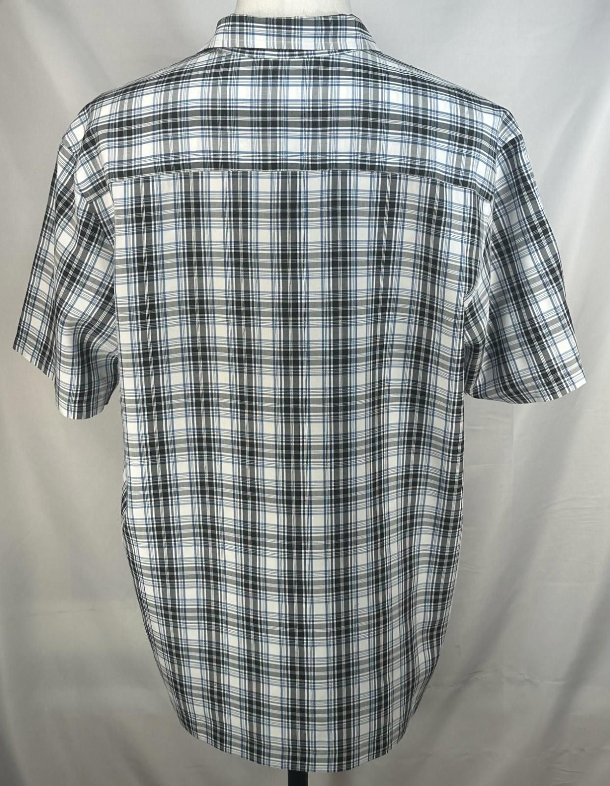 Quiksilver Quiksilver Plaid Short Sleeve Button Up Blue/Black Mens L Size US L / EU 52-54 / 3 - 2 Thumbnail