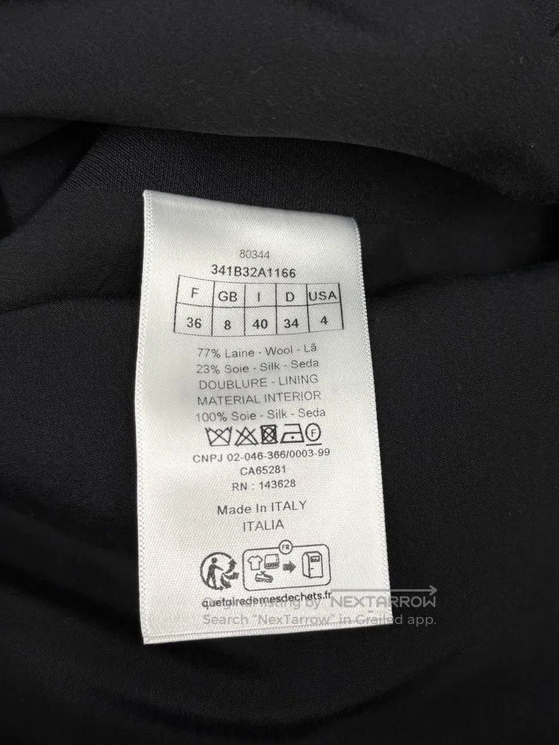 Dior Dior Classic black three-button straight dress Size XS / US 0-2 / IT 36-38 - 5 Thumbnail