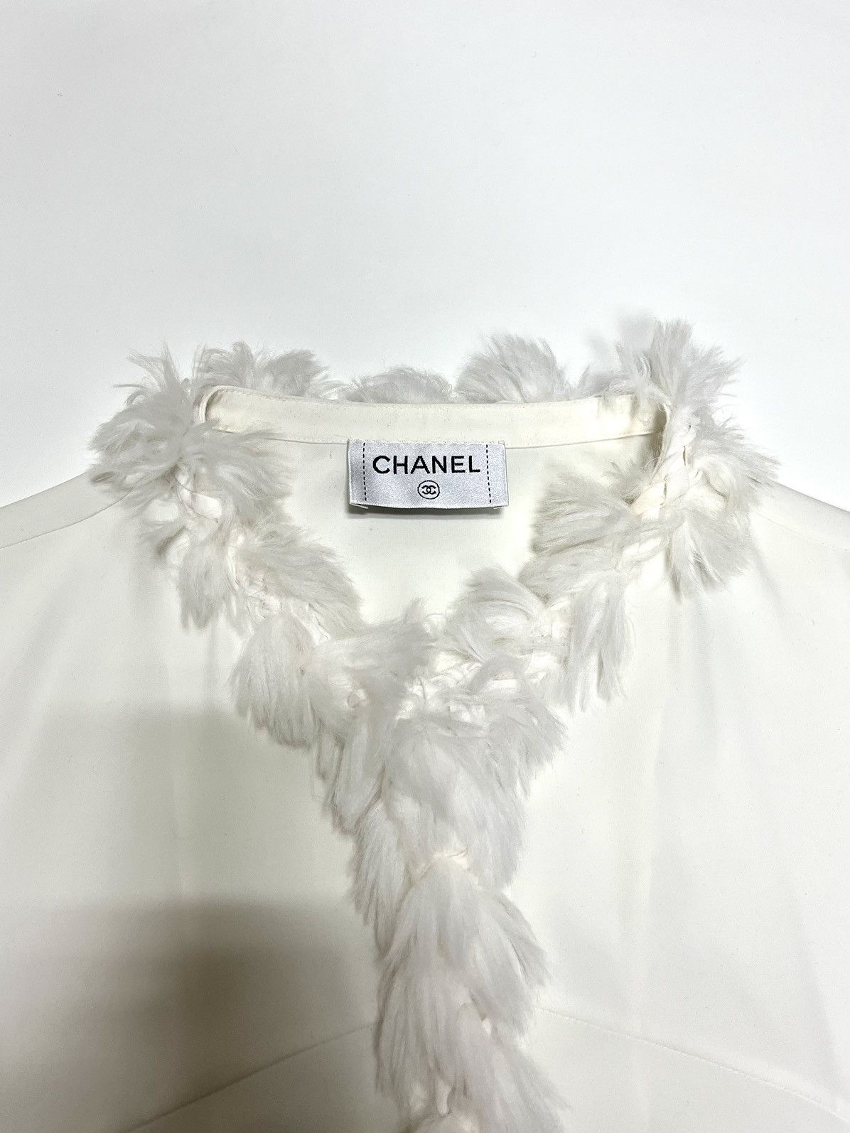 Chanel CHANEL Fur Trimming Blouse Shirt Size XS / US 0-2 / IT 36-38 - 3 Thumbnail