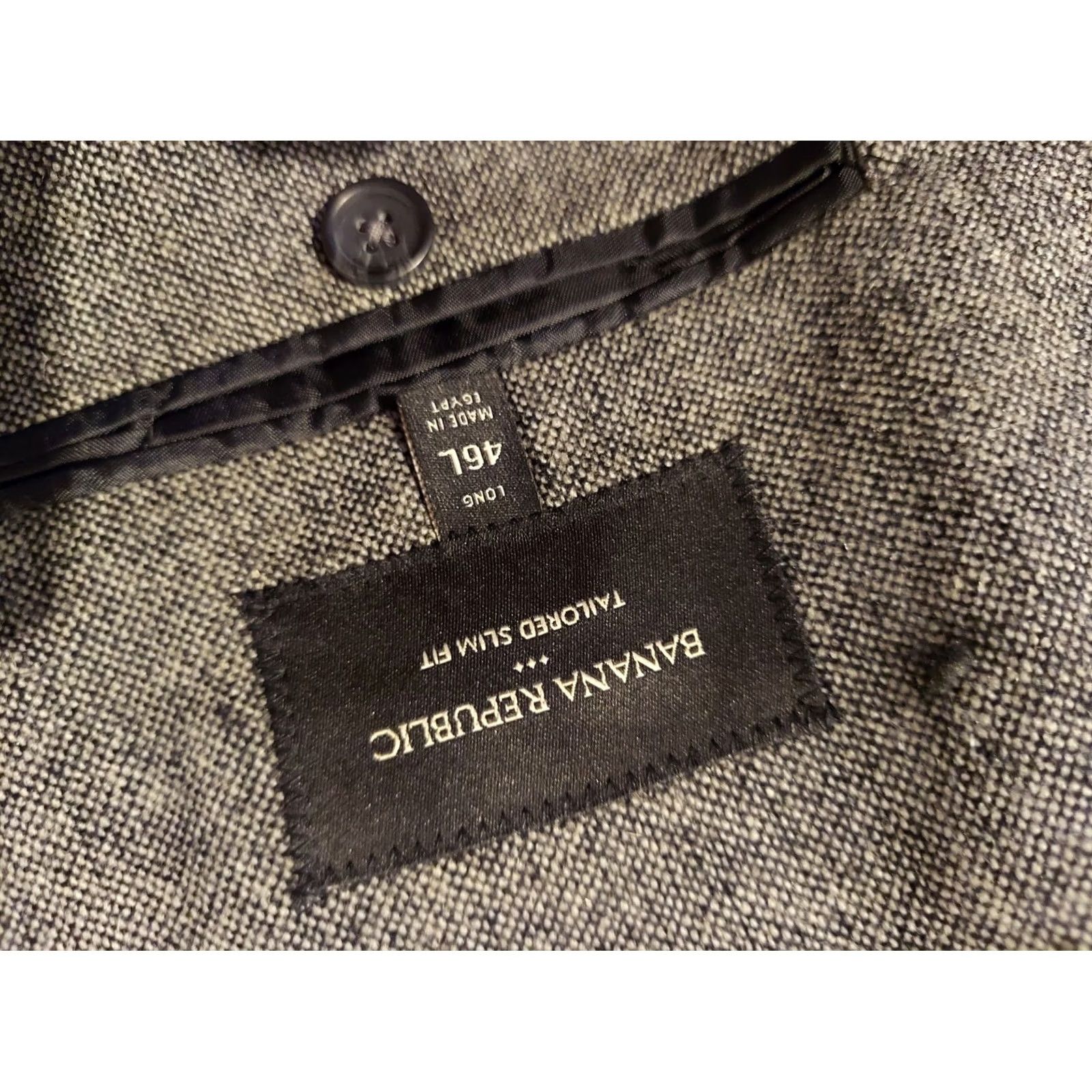 Banana Republic Banana Republic Blazer Wool Jacket 46L Gray Mens Jacket Blazer 2 Piece Wool Gray 46 Mens Size 46R - 7 Thumbnail