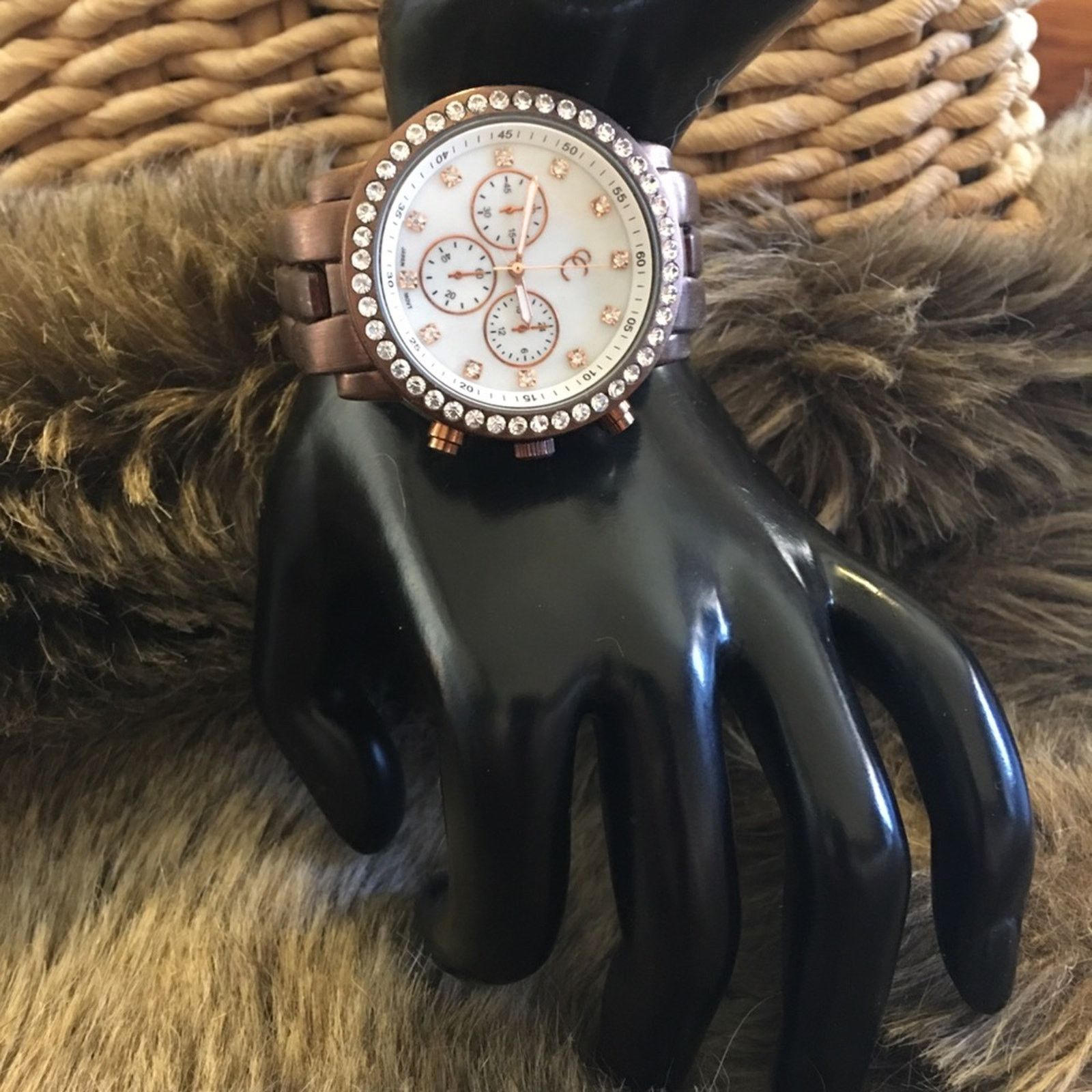 Jewelry Ladies matte brown stainless steel band watch Size ONE SIZE - 3 Thumbnail