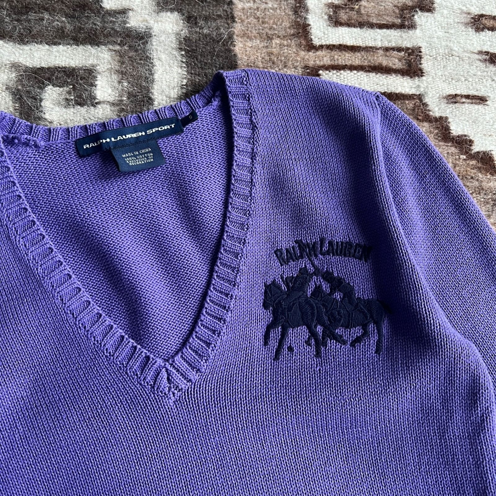 Ralph Lauren Sport Ralph Lauren Sport V Neck Sweater Big Pony 9927AC Size S / US 4 / IT 40 - 3 Thumbnail