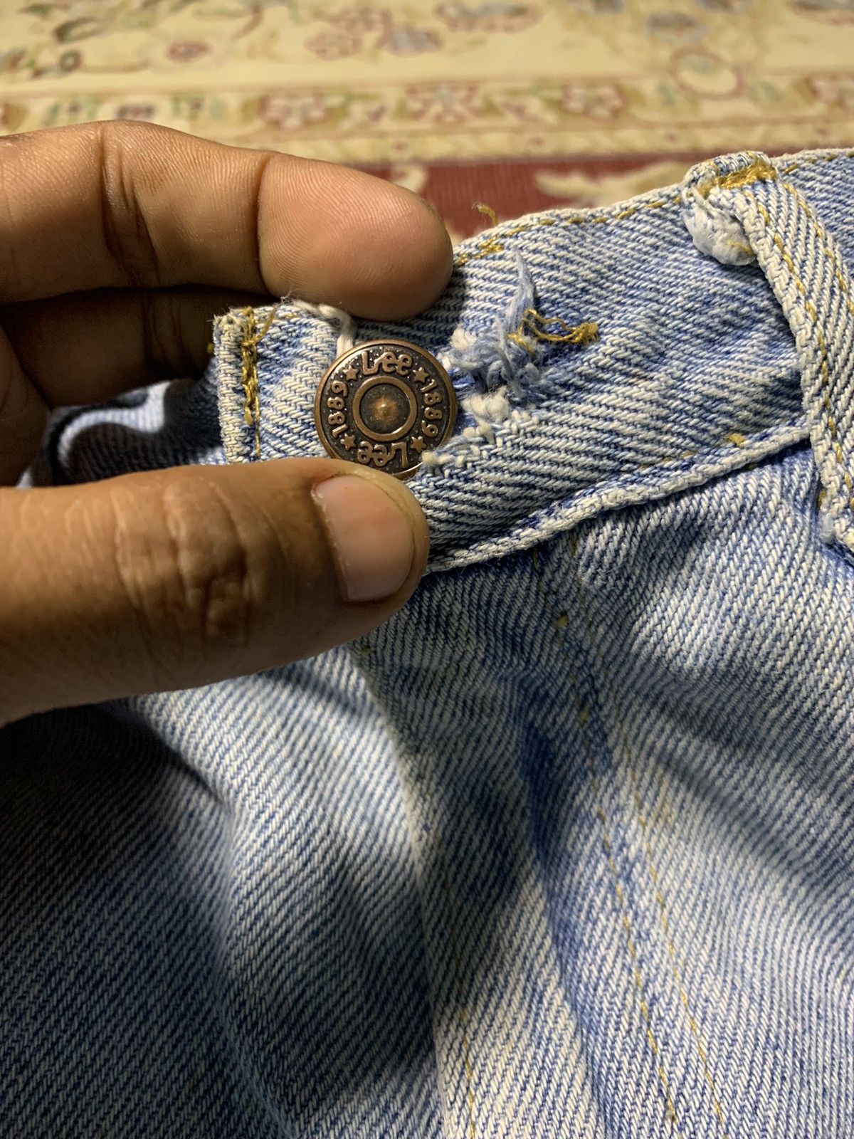 Lee 90s LEE SAMPLE BORO SASHIKO PANT RARE Size US 32 / EU 48 - 10 Thumbnail