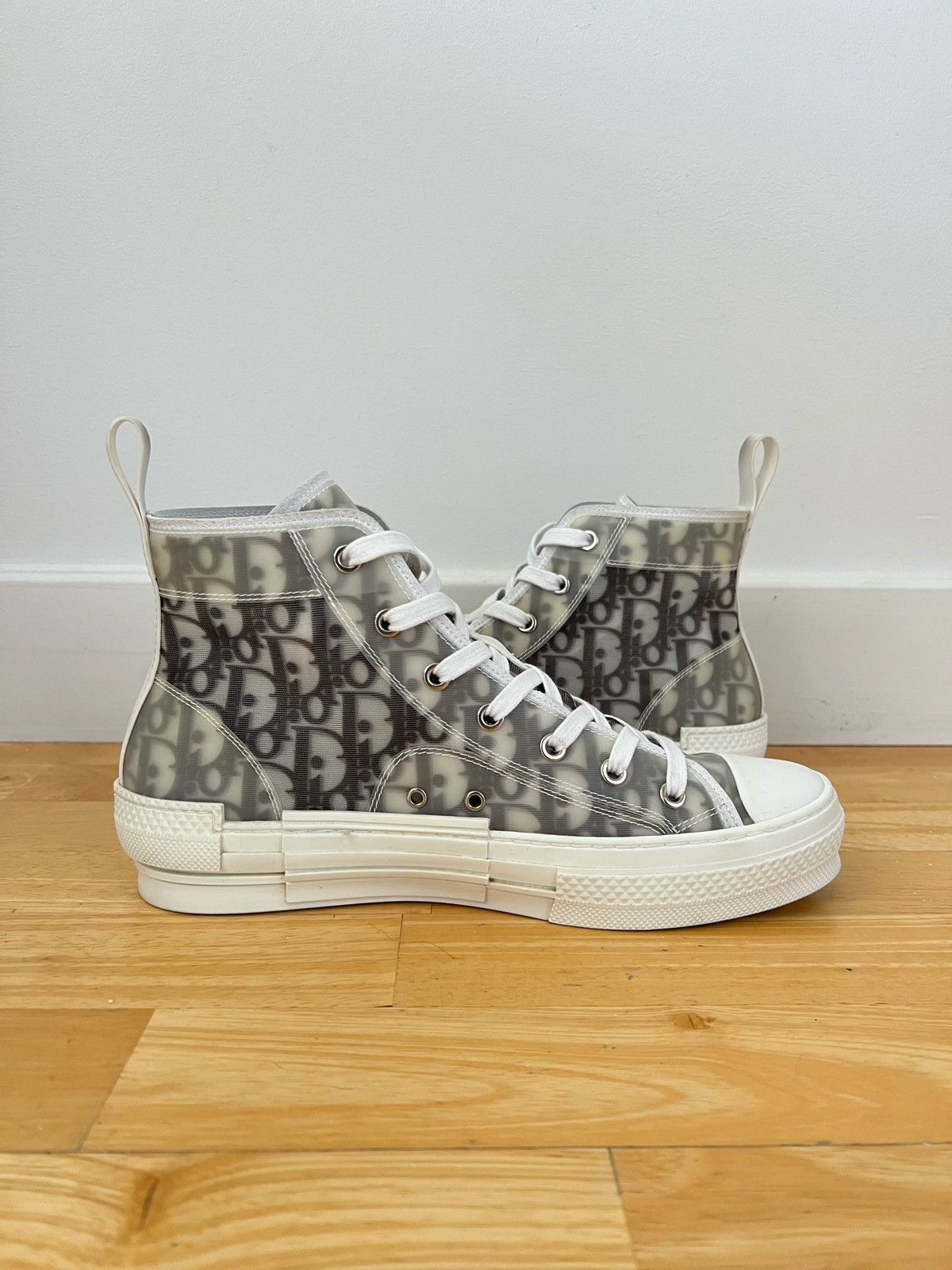 Dior 40 Dior OG B23 Oblique Black White High Top Logo Sneakers Size US 7 / EU 40 - 8 Thumbnail