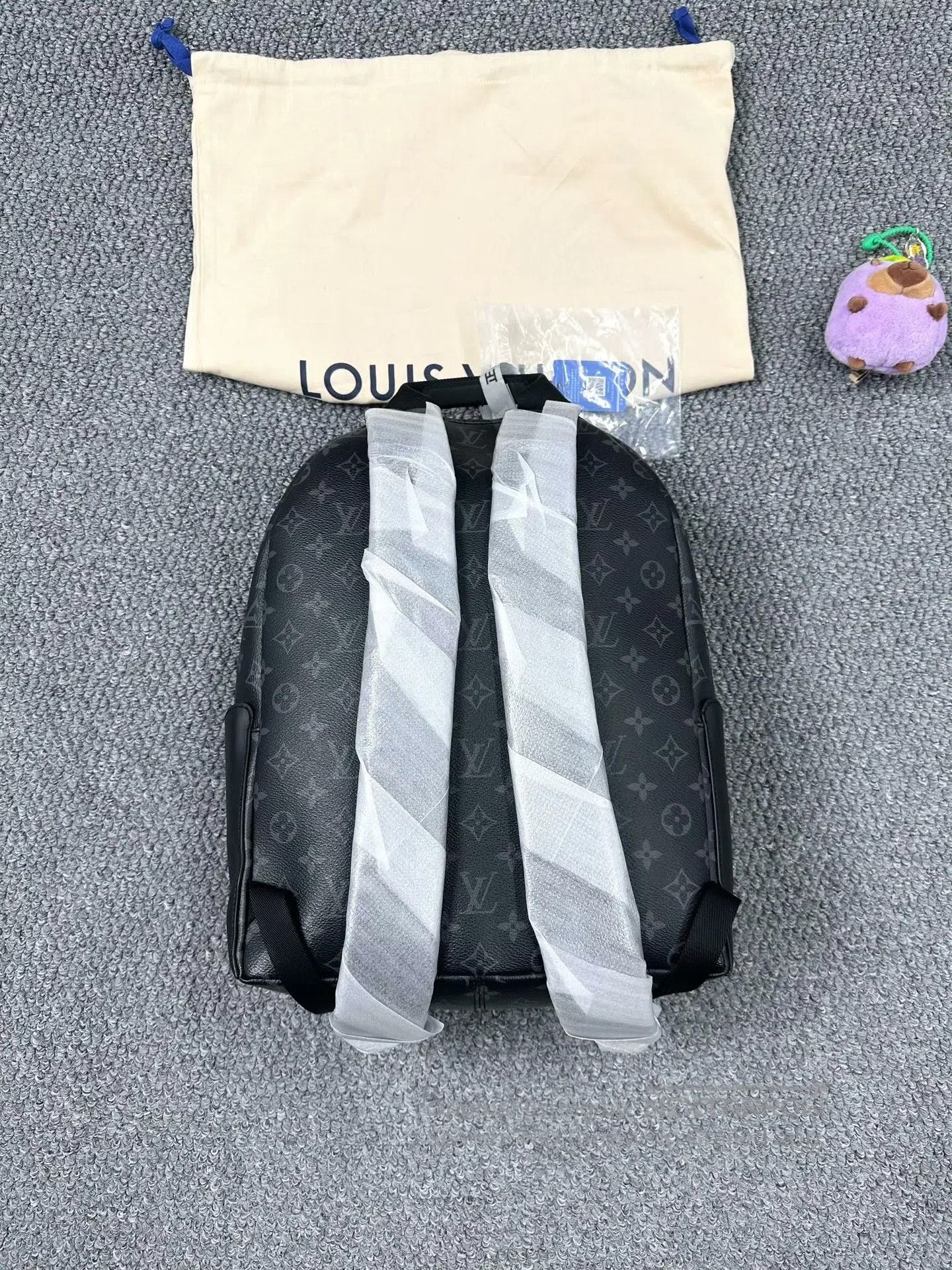 Louis Vuitton Louis Vuitton Black Apollo Series Printed Logo Backpack| Size ONE SIZE - 2 Thumbnail