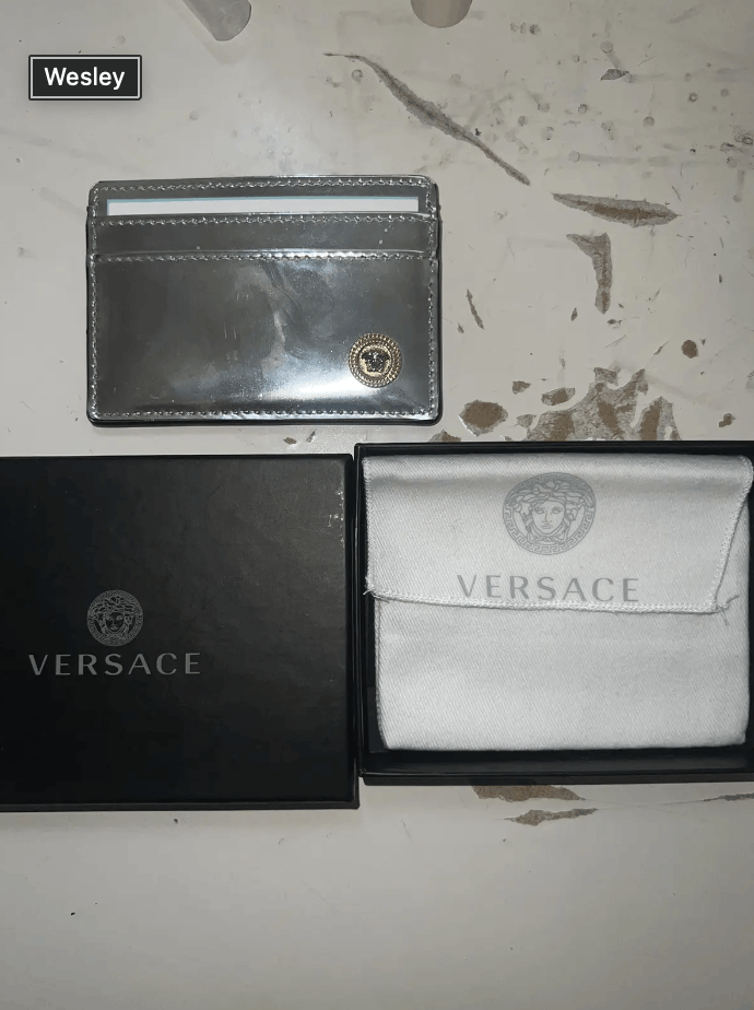 Versace Versace Silver Medusa Biggie Card Holder Size ONE SIZE - 6 Thumbnail