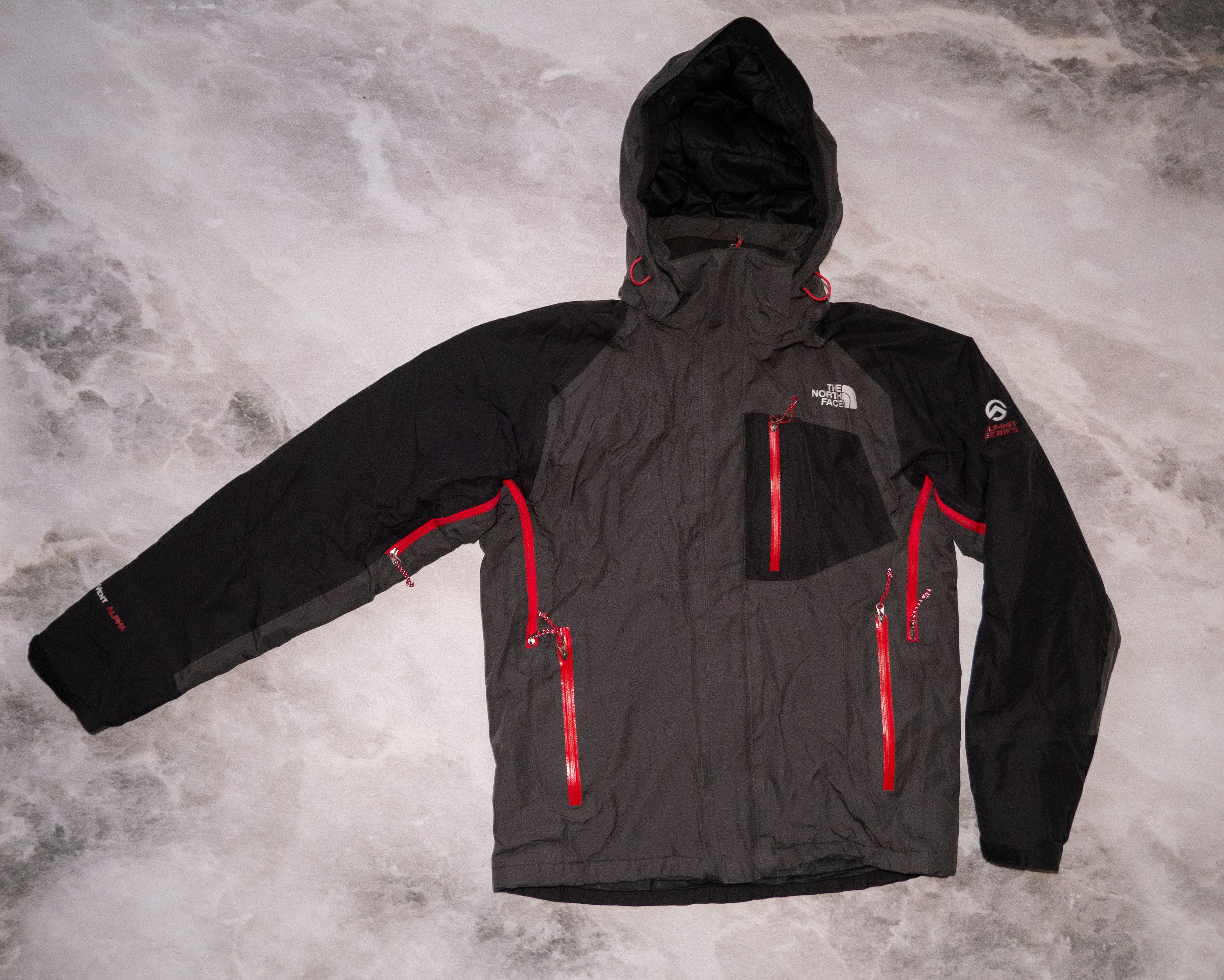 image of The North Face Summit Series S Primaloft Hyvent Jacket S in Black/Gray, Men's (Size Small)