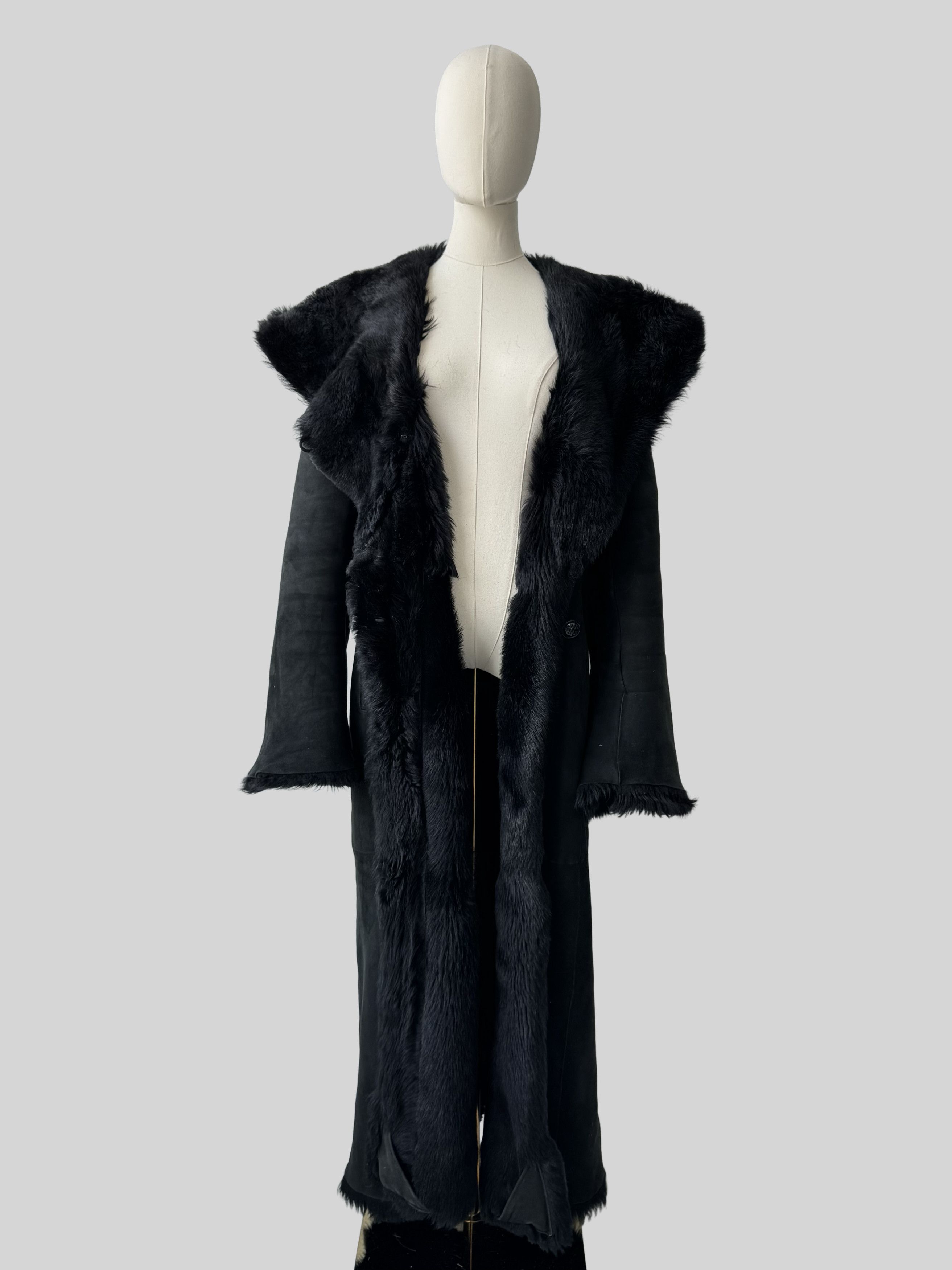 Vintage Vintage Real Leather Hooded Coat (D15)(D10) Size XL / US 12-14 / IT 48-50 - 4 Thumbnail