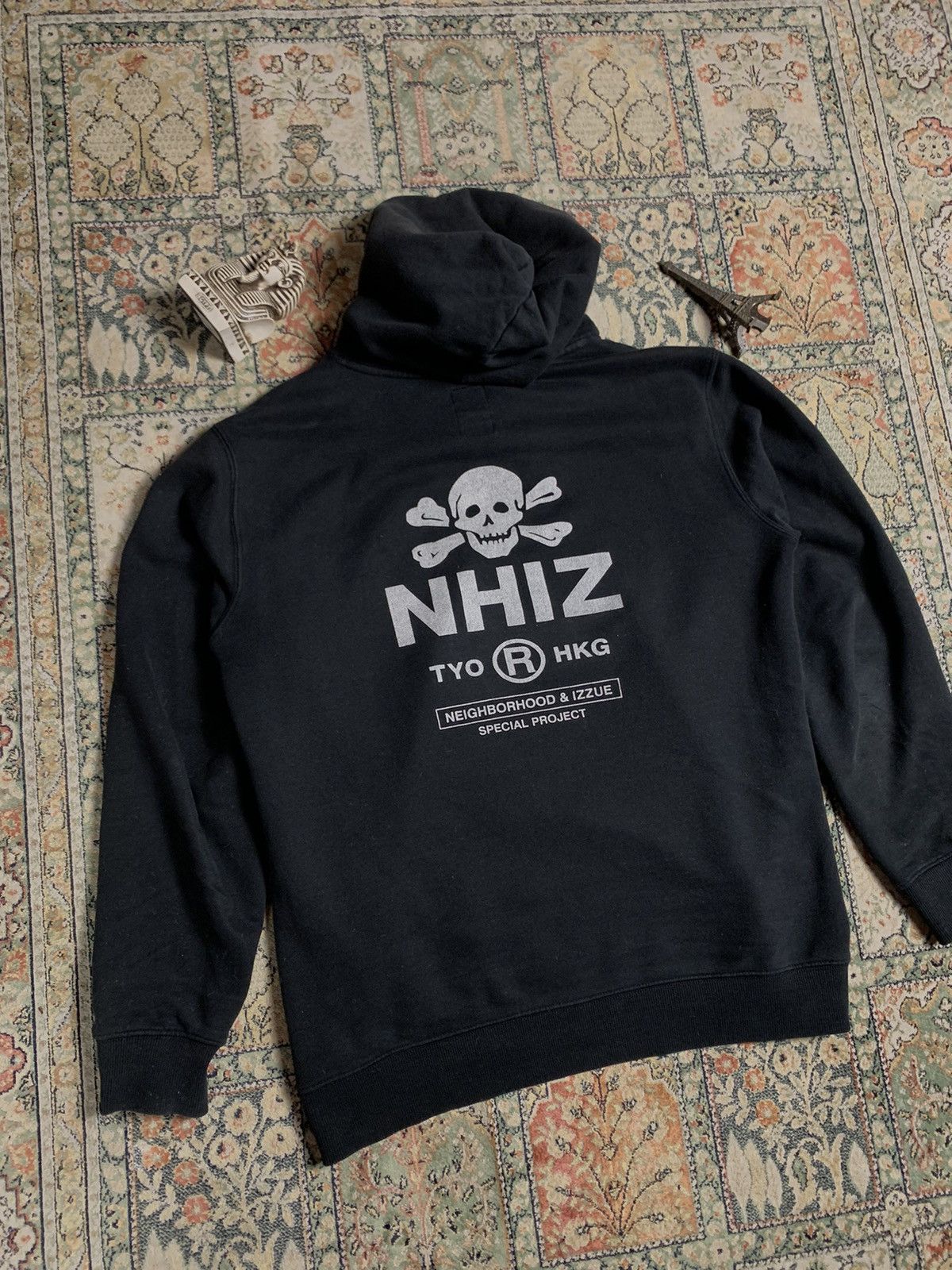 Neighborhood Neighbourhood Tokyo HK Edition Skull Logo Black Hoodie Size US L / EU 52-54 / 3 - 8 Thumbnail