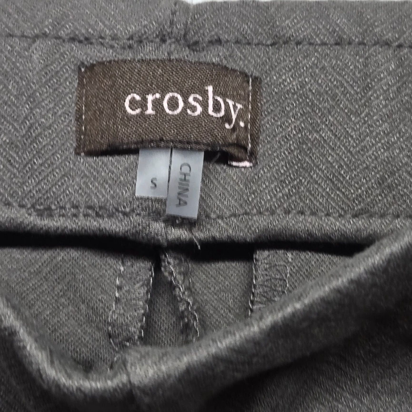 Vintage Crosby Leopard Print Pants Leggings - Gray Adult Women's Size S Stretchy Mid Rise 29" Inseam Regular Fit Pants Ladies Size 28" / US 6 / IT 42 - 3 Thumbnail
