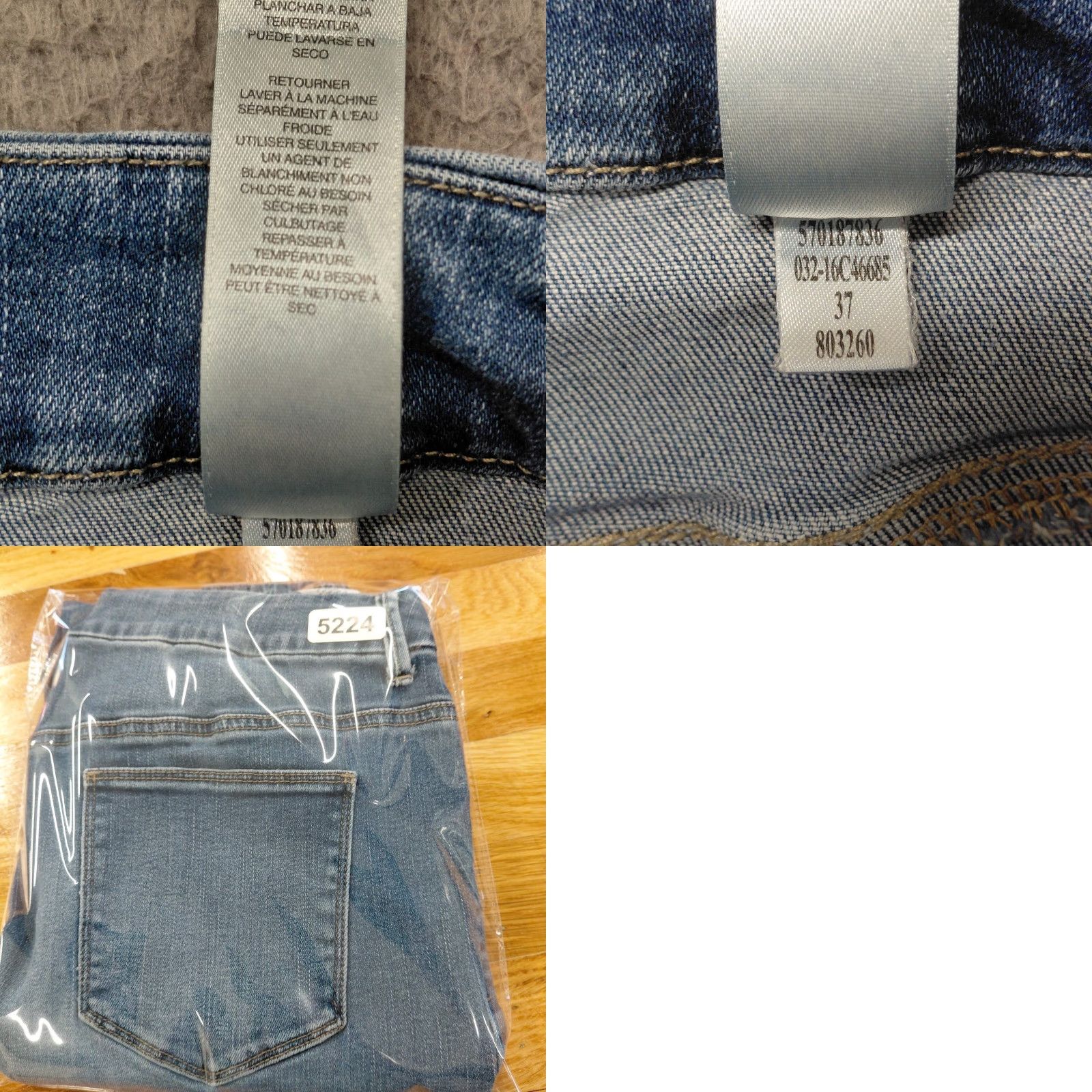 Vintage Chico's The Platinum Jegging Jeans Women’s Size 1 Blue Distressed 30X29 Stretch Regular Denim Medium Wash 5-Pocket Womens Jeans Size 25" / US 0 / IT 36 - 10 Thumbnail
