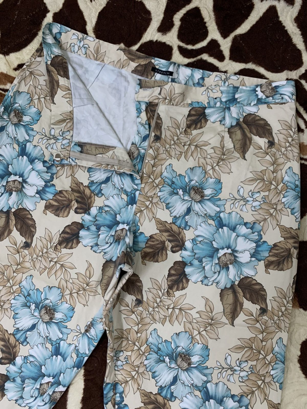 Vintage LAST DROP#Vintage Avenue Cropped Floral Pants Made In USA Size US 36 / EU 52 - 7 Thumbnail