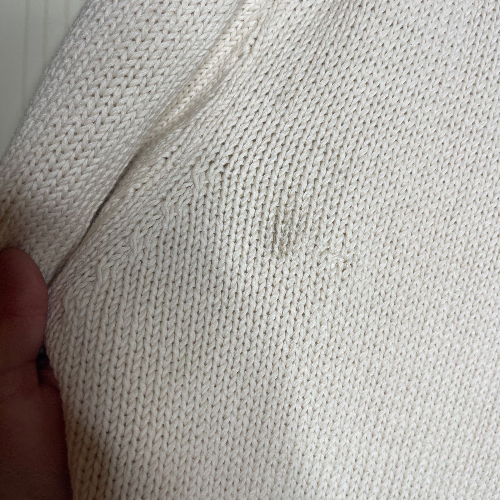 Linder Linder Sport white chunky heavy knit crewneck sweater XL Size US XL / EU 56 / 4 - 3 Thumbnail