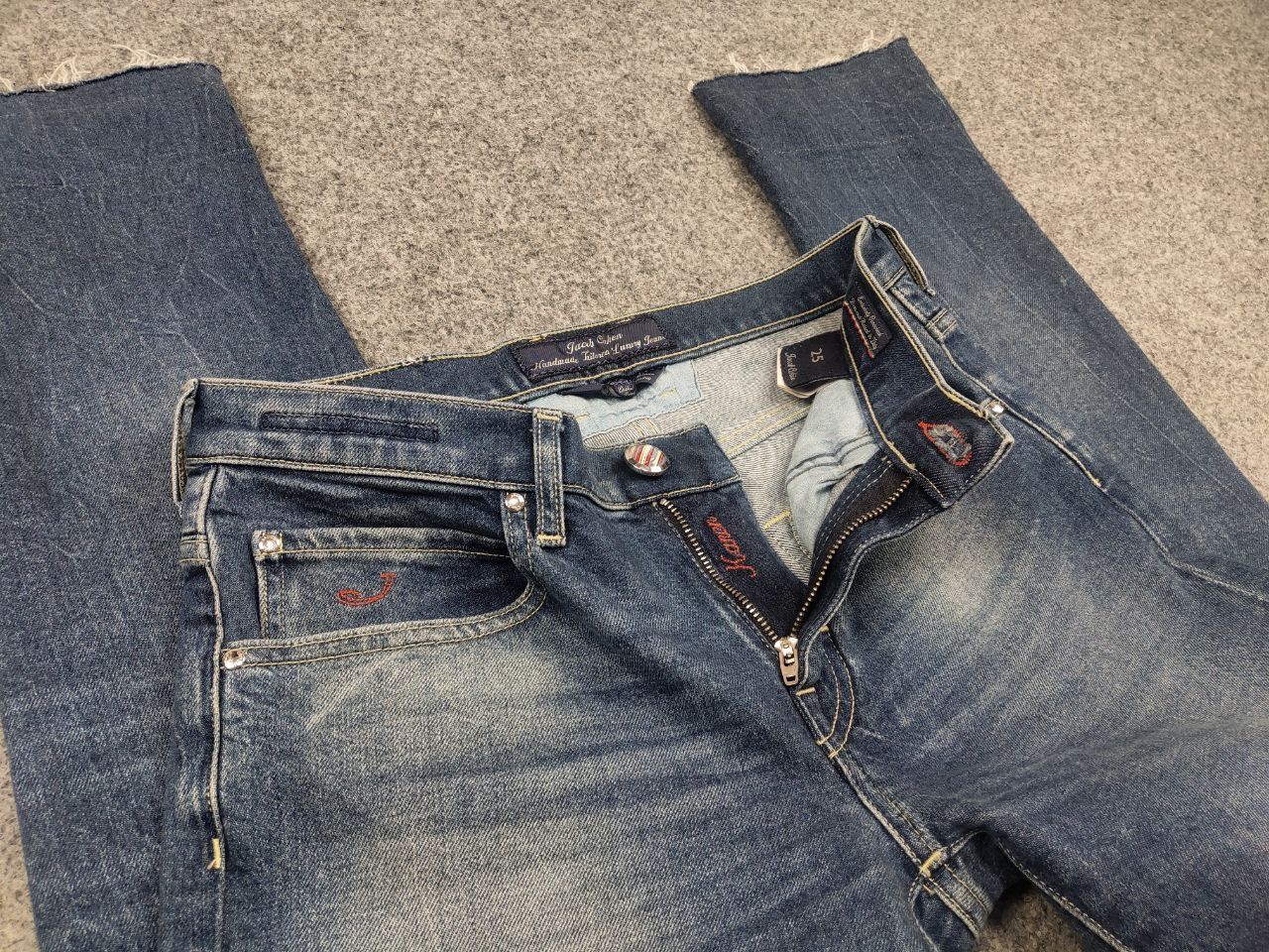 Jacob Cohen Jacob Cohen Italy Design Karen Perfact faded Denim Jeans Size 25" / US 0 / IT 36 - 12 Thumbnail