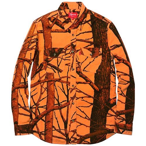 Supreme SUPREME FALL WINTER REAL TREE CHAMOIS FLANNEL BUTTON MEDIUM Size US M / EU 48-50 / 2 - 5 Thumbnail