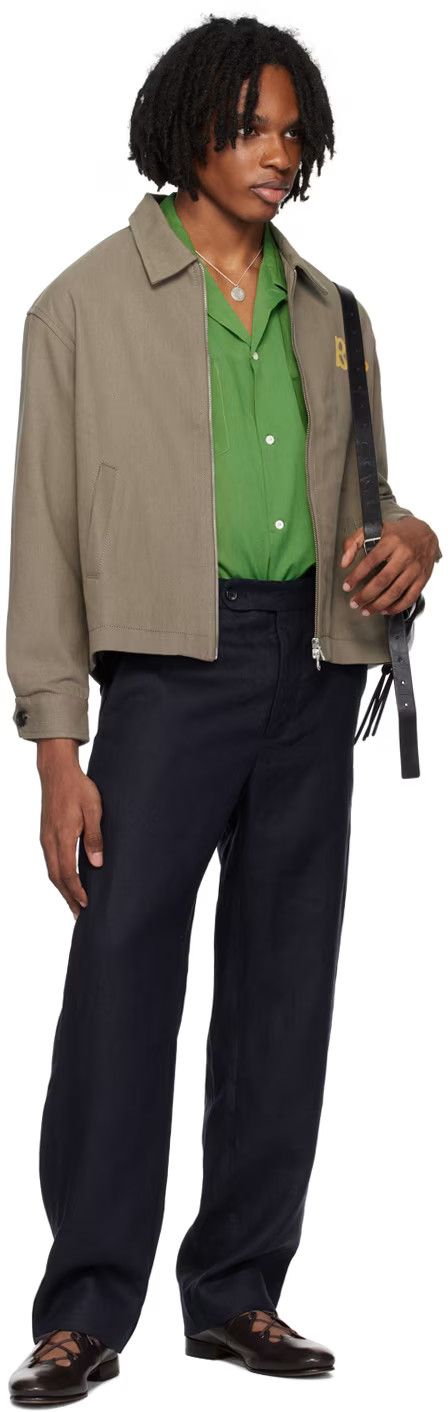 Bode 1375USD Taupe 'Low Lying Summer Club' Jacket 1 of 203 Size US L / EU 52-54 / 3 - 5 Thumbnail
