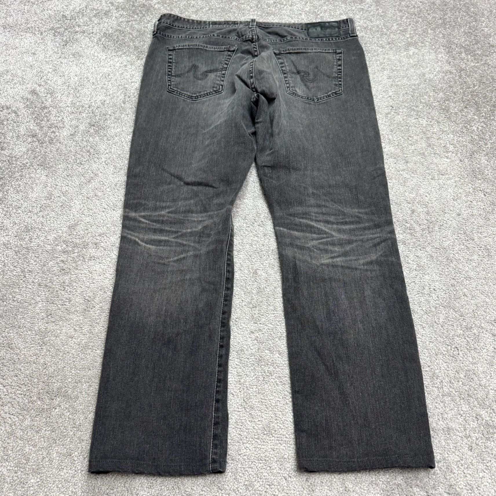 Denime AG Adriano Goldschmied Everett Slim Straight Denim Jeans Mens 36x29 Gray Size US 36 / EU 52 - 2 Thumbnail