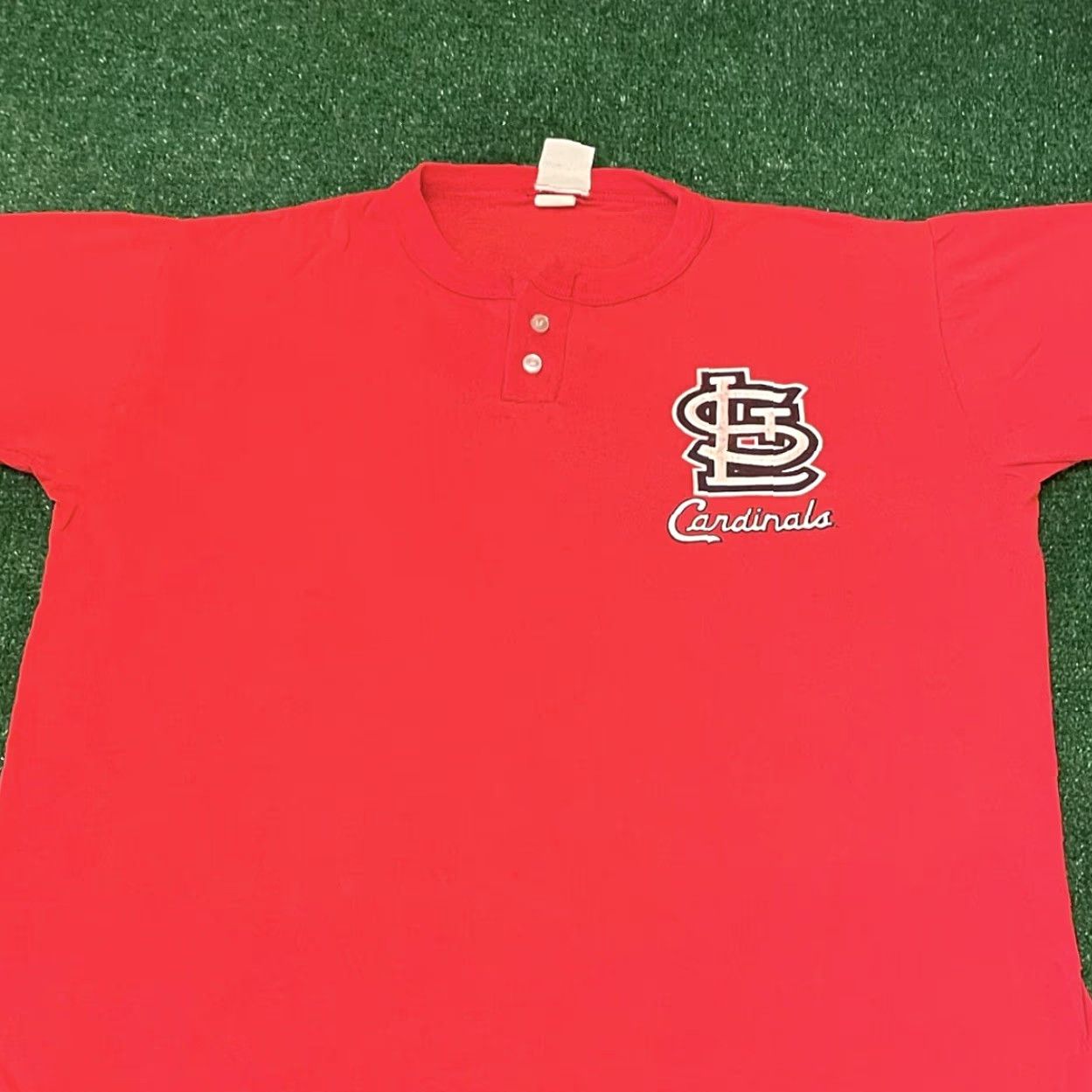 MLB VINTAGE 80s 90s St Louis Cardinals MLB Baseball Logo Shirt Mens Size XL Red 90s Logo Shirt Mens L Baseball Team Cardinals Men Shirts Size US L / EU 52-54 / 3 - 3 Thumbnail