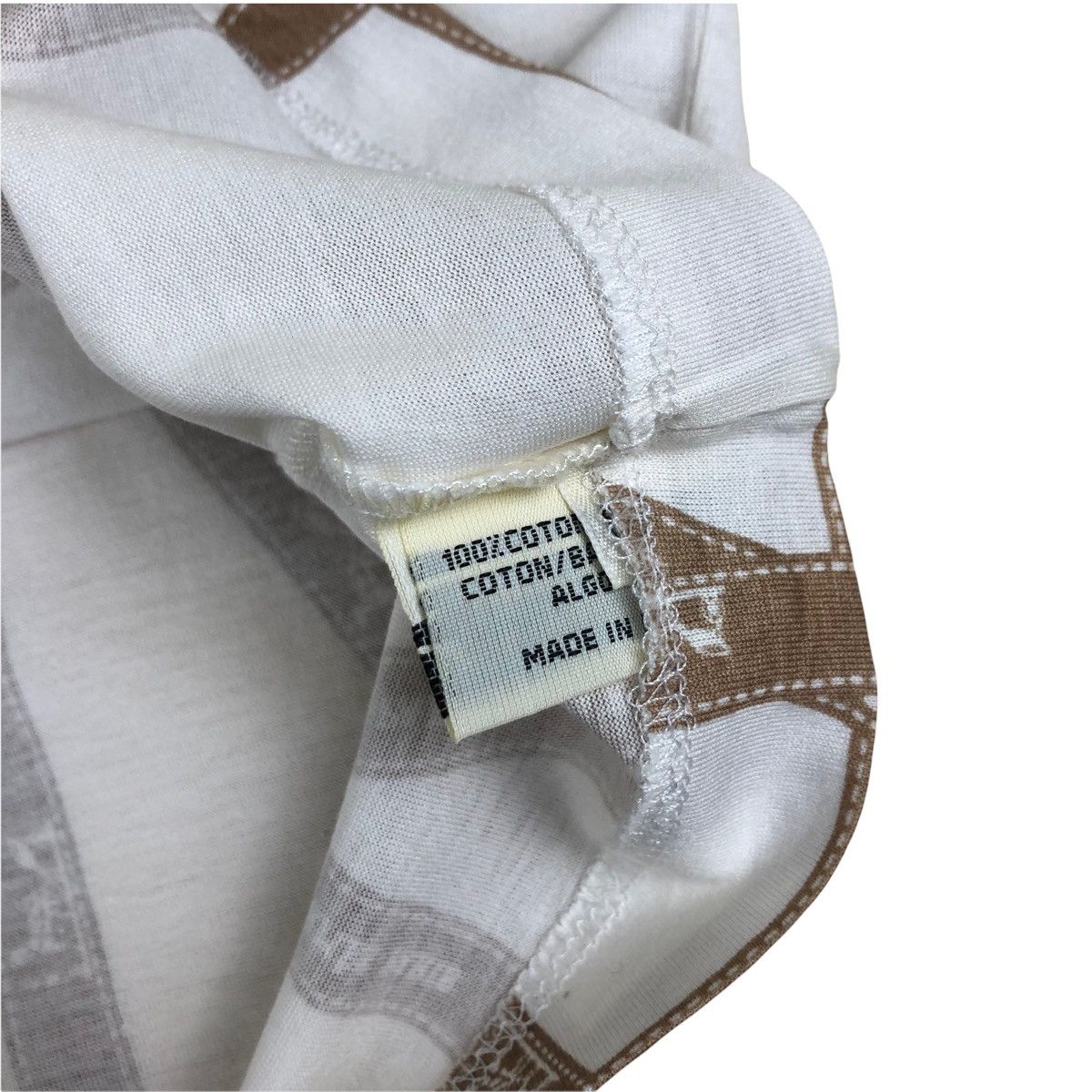Hermes × Maison Margiela 1990s Hermes by Martin Margiela Ribbon Cut & Sewn Tshirt Size US S / EU 44-46 / 1 - 5 Thumbnail