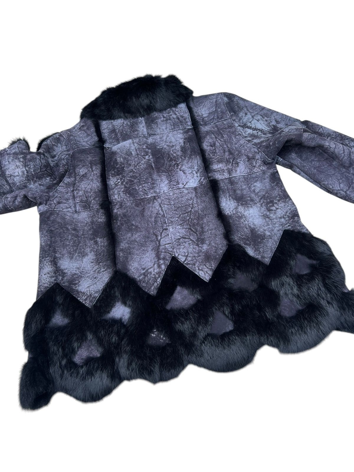 If Six Was Nine Unknown Japan Brand Patchwork Rabbit Leather Fur Jacket Size US S / EU 44-46 / 1 - 21 Thumbnail