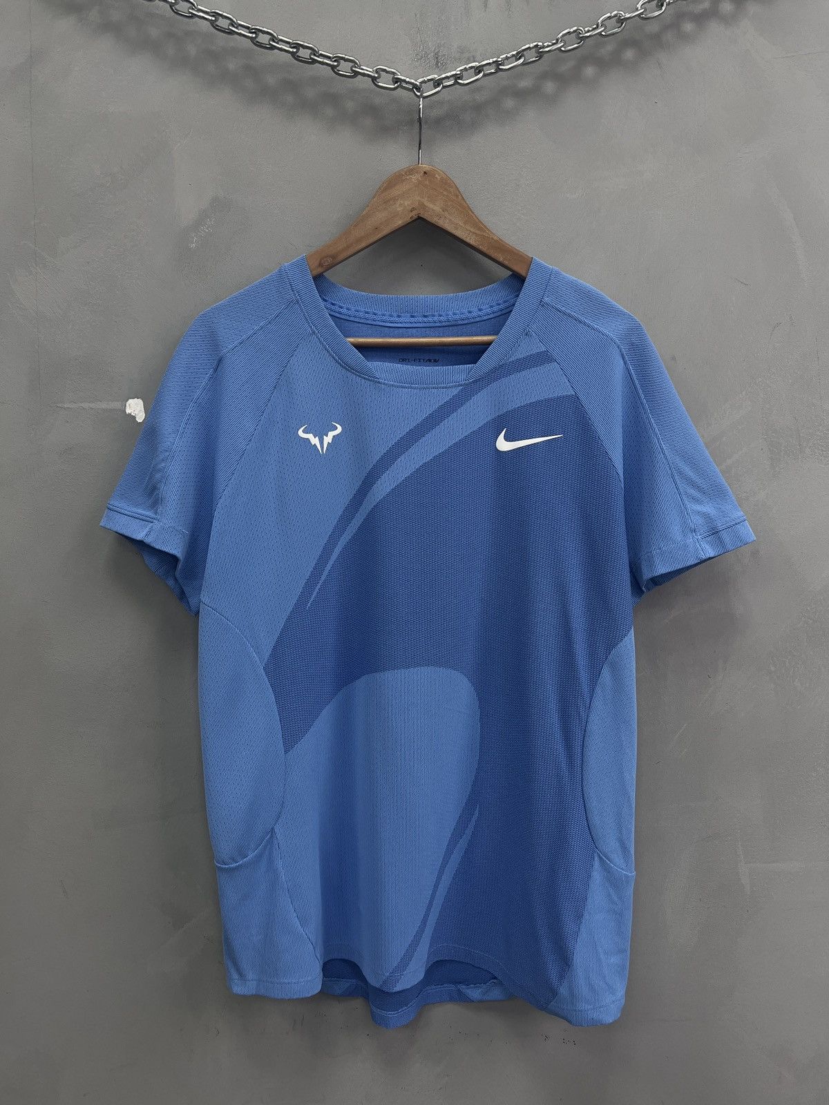 Nike Nike Tennis Rafa Nadal Blue Challenger T-Shirt Size US L / EU 52-54 / 3 - 1 Thumbnail