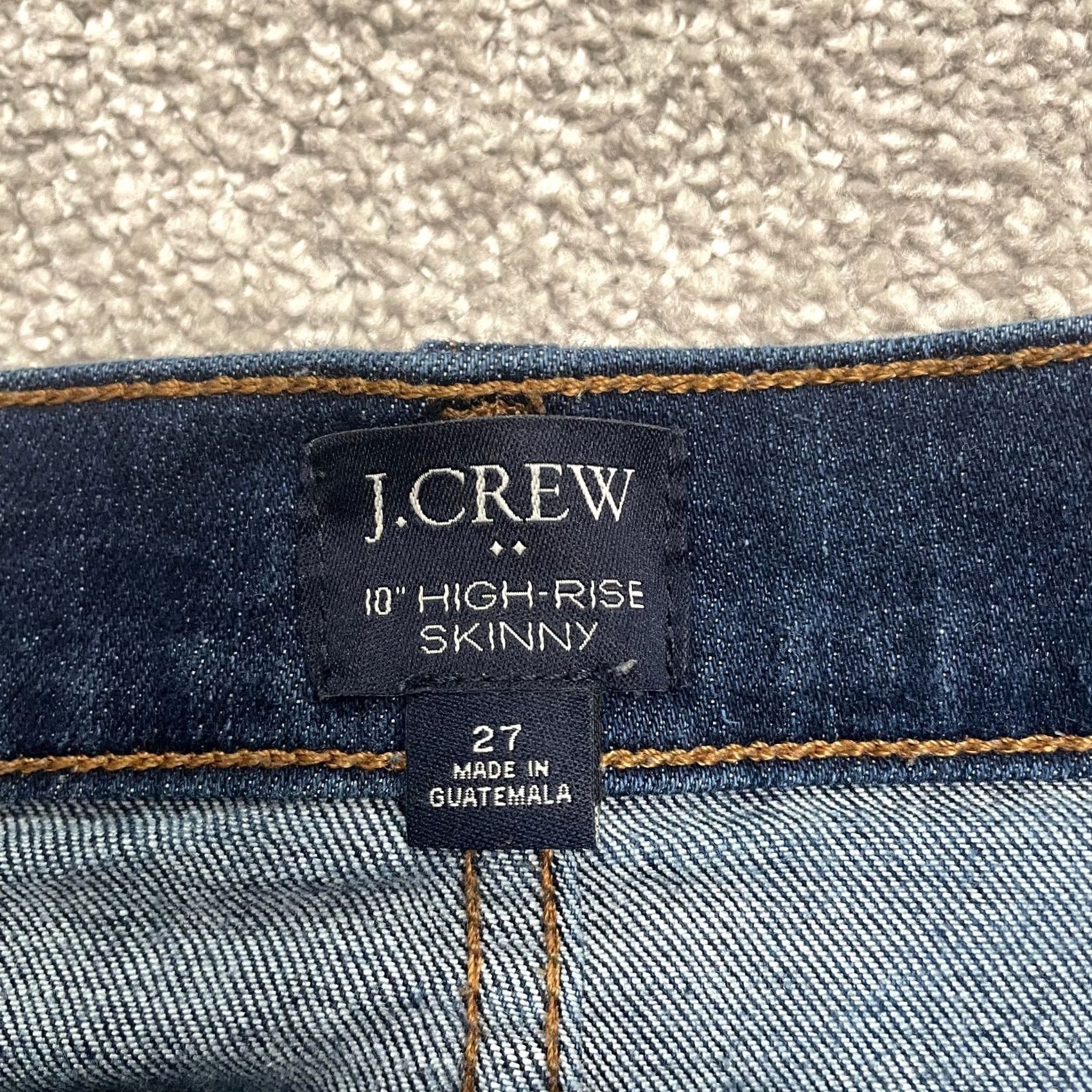 J.Crew J.Crew Skinny Jeans Womens 27 Blue Medium Wash Button Fly High Rise Size 27" / US 4 / IT 40 - 5 Thumbnail