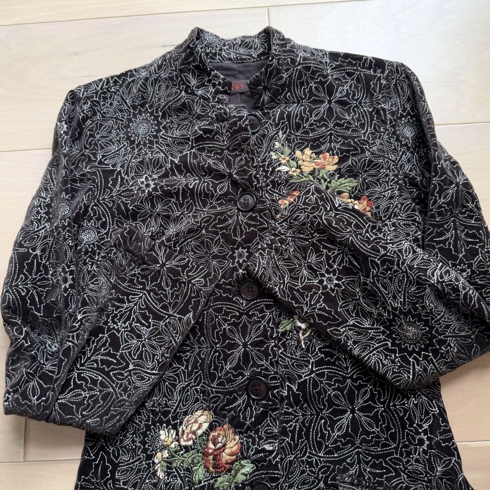 Johnny Was Johnny Was Jacket Floral Brown Long Embroidered Art Glam New York Small Size S / US 4 / IT 40 - 4 Thumbnail