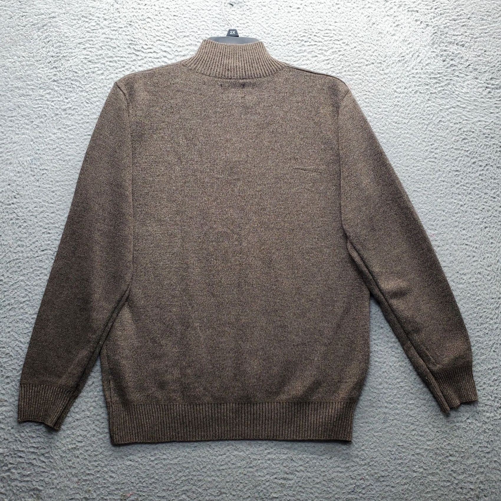 Billy London Billy London Mens Sweater Raglan Sleeve 1/4 Zip Pullover Brown Large Knit Pullover EUC Size US L / EU 52-54 / 3 - 2 Thumbnail