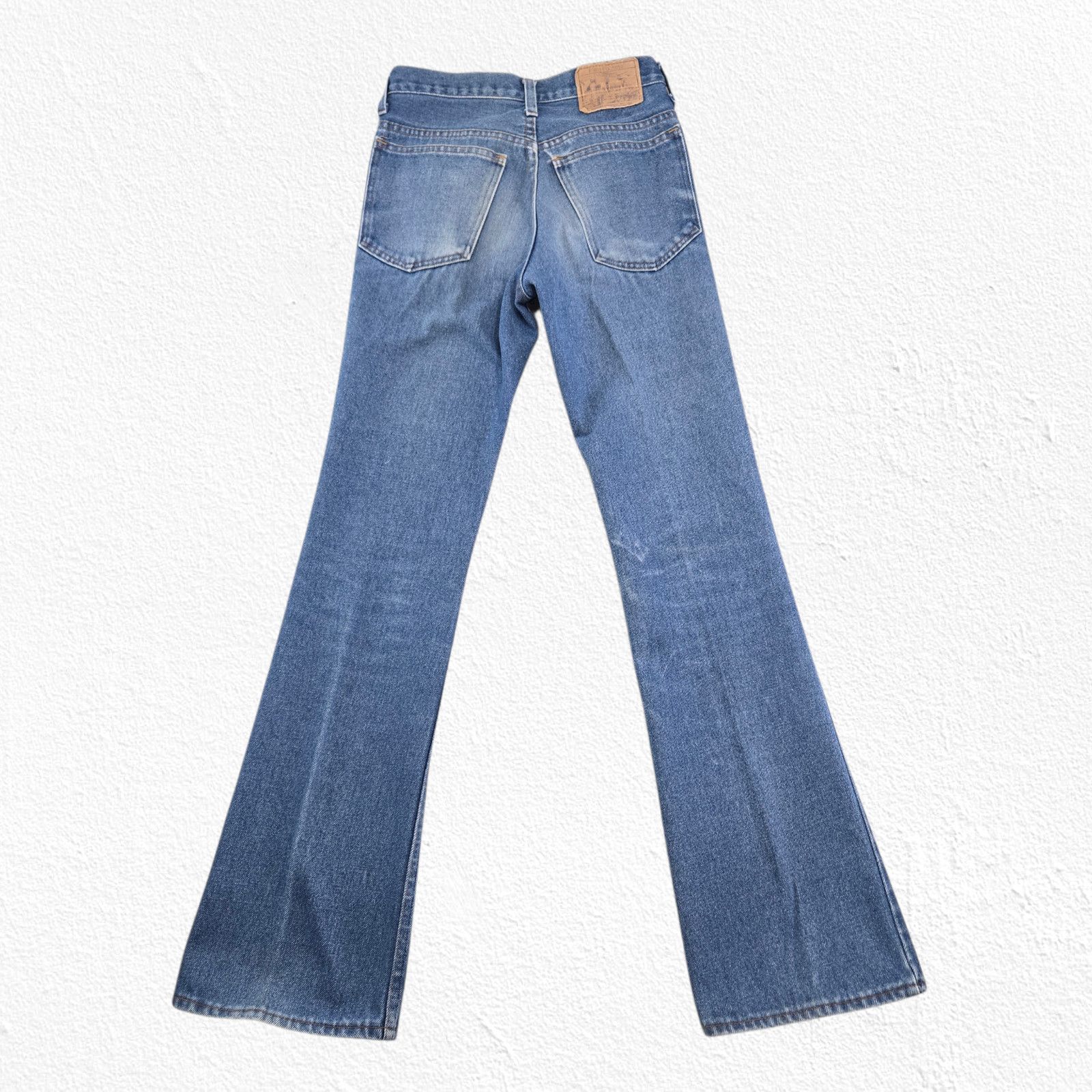 Vintage Vintage 70s Plain Pockets Flare Jeans 26 Size 26" / US 2 / IT 38 - 11 Thumbnail