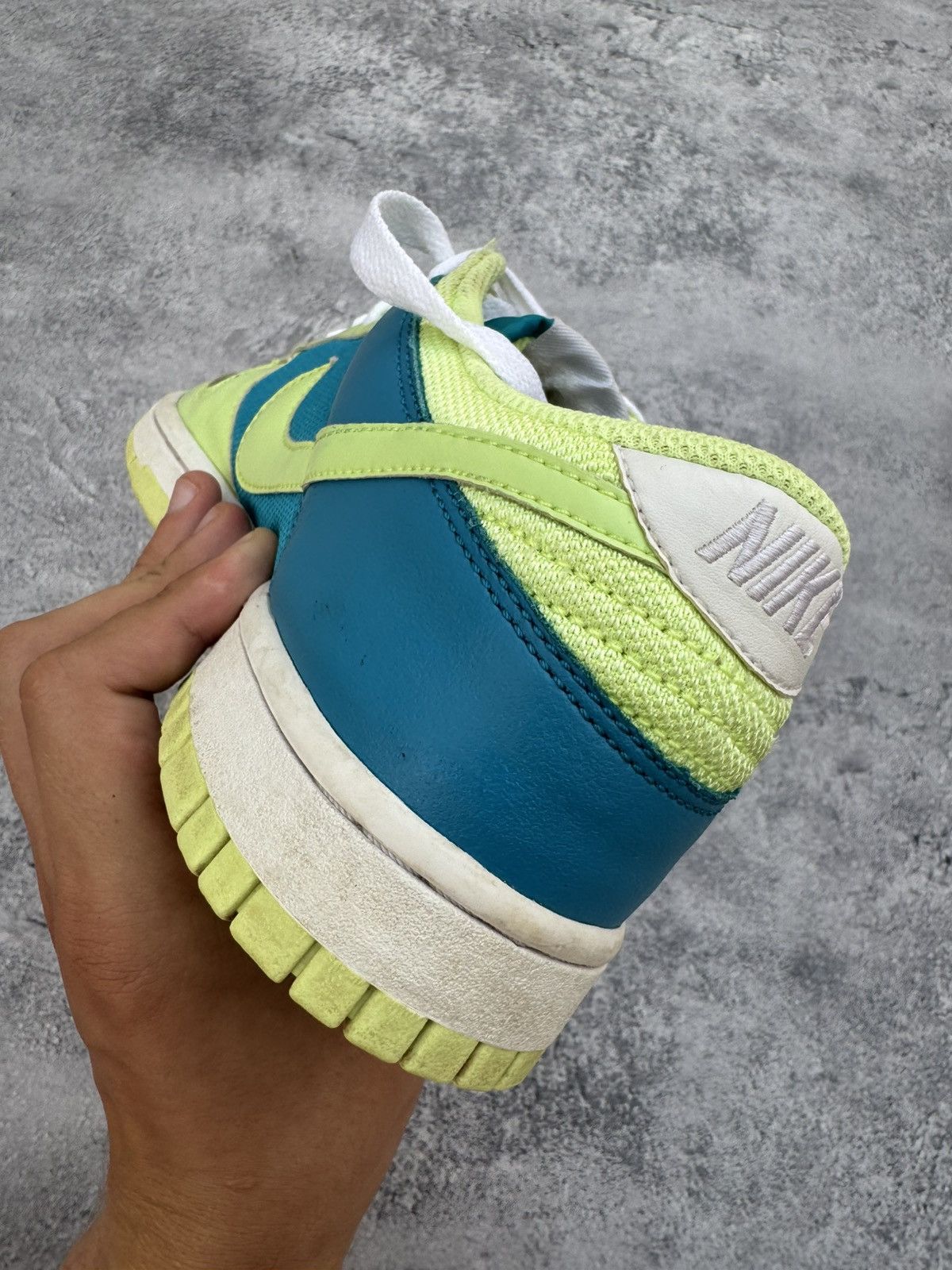 Nike × Vintage Sneakers Nike Dunk Low Turquoise Lime 2008 Size US 8.5 / IT 38.5 - 12 Thumbnail