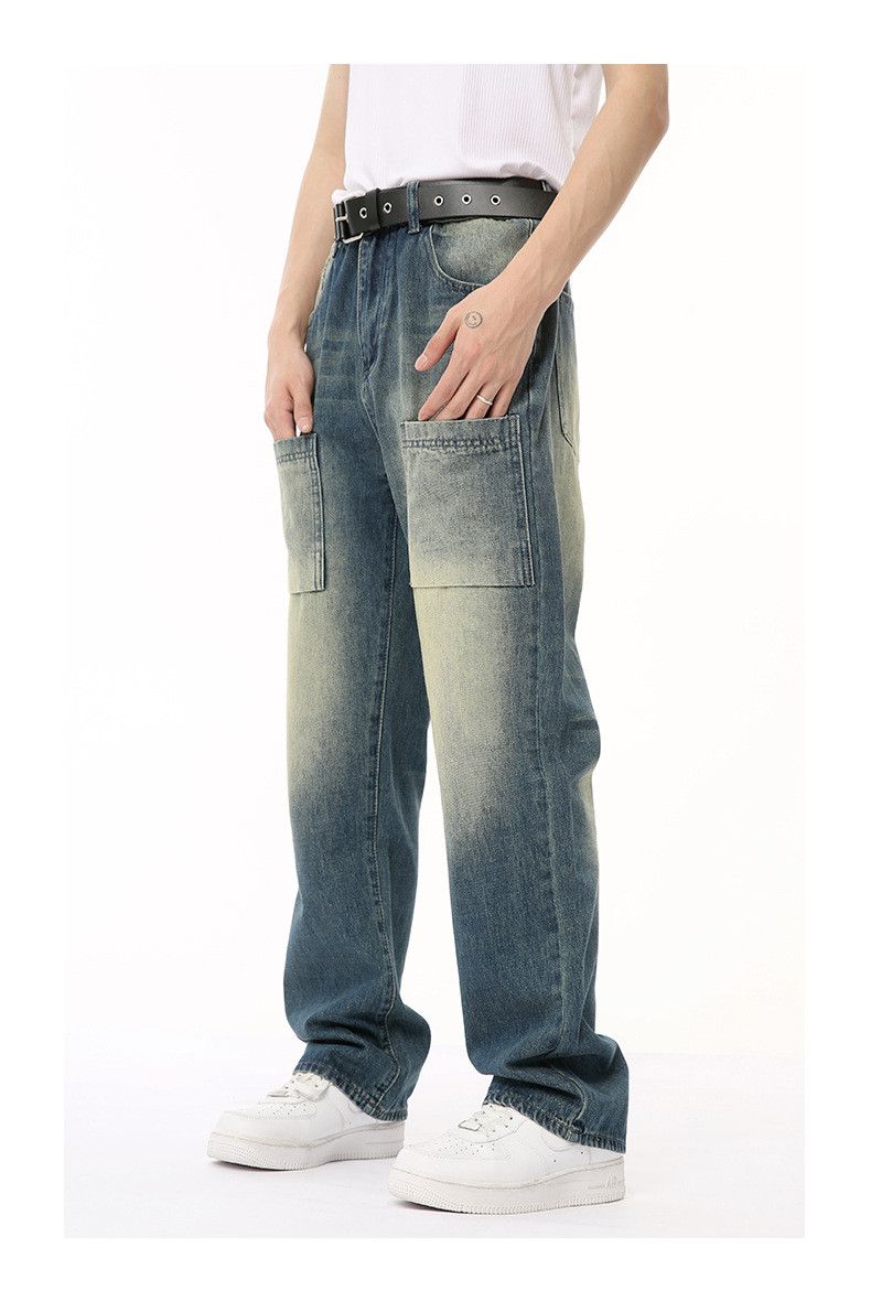 Japanese Brand × Jean American retro high street multi-pocket patchwork jeans Size US 32 / EU 48 - 4 Thumbnail