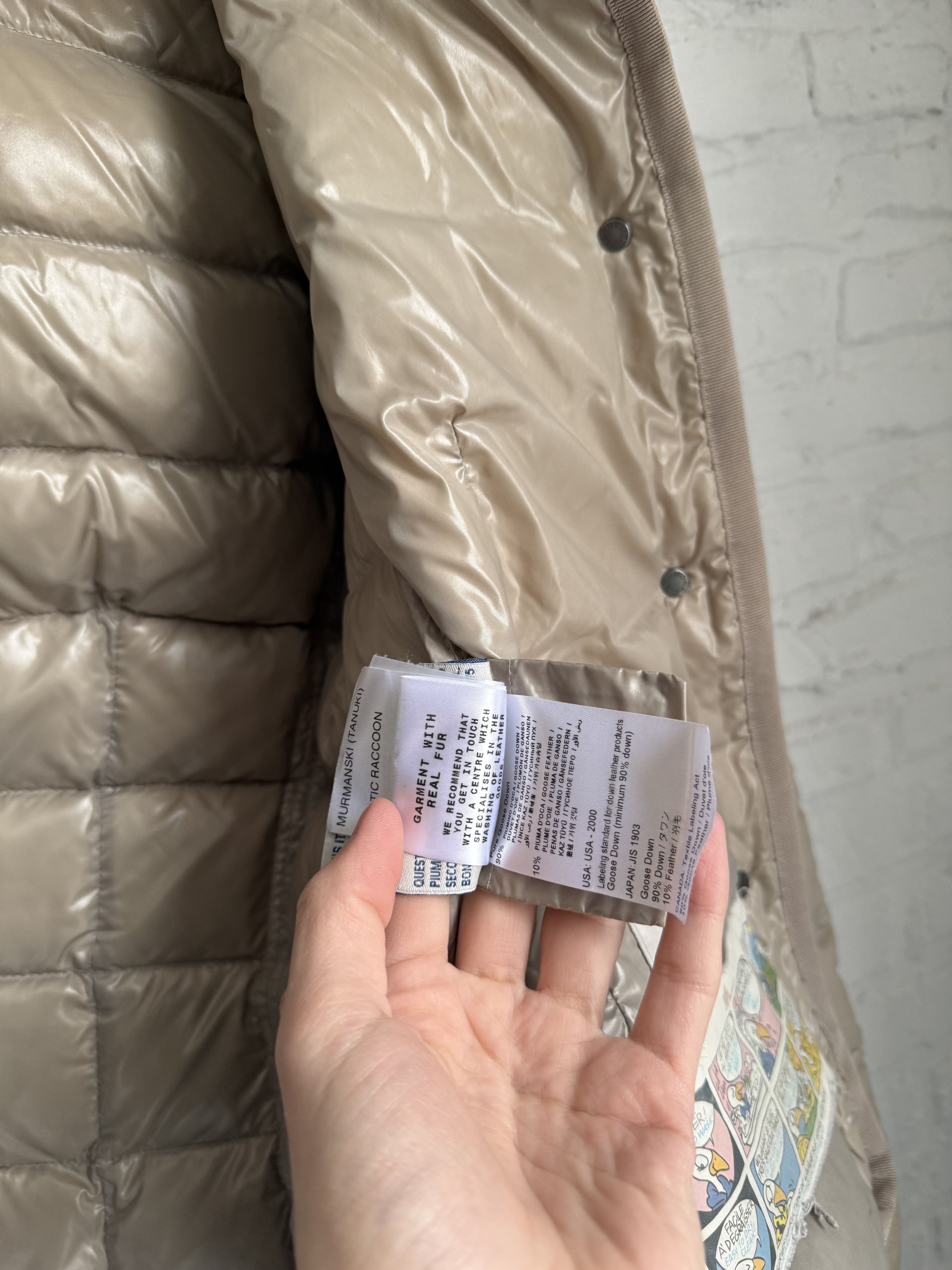 Moncler Moncler Armoise Giubbotto Beige Fur Hood Down Puffer Jacket Size S / US 4 / IT 40 - 8 Thumbnail