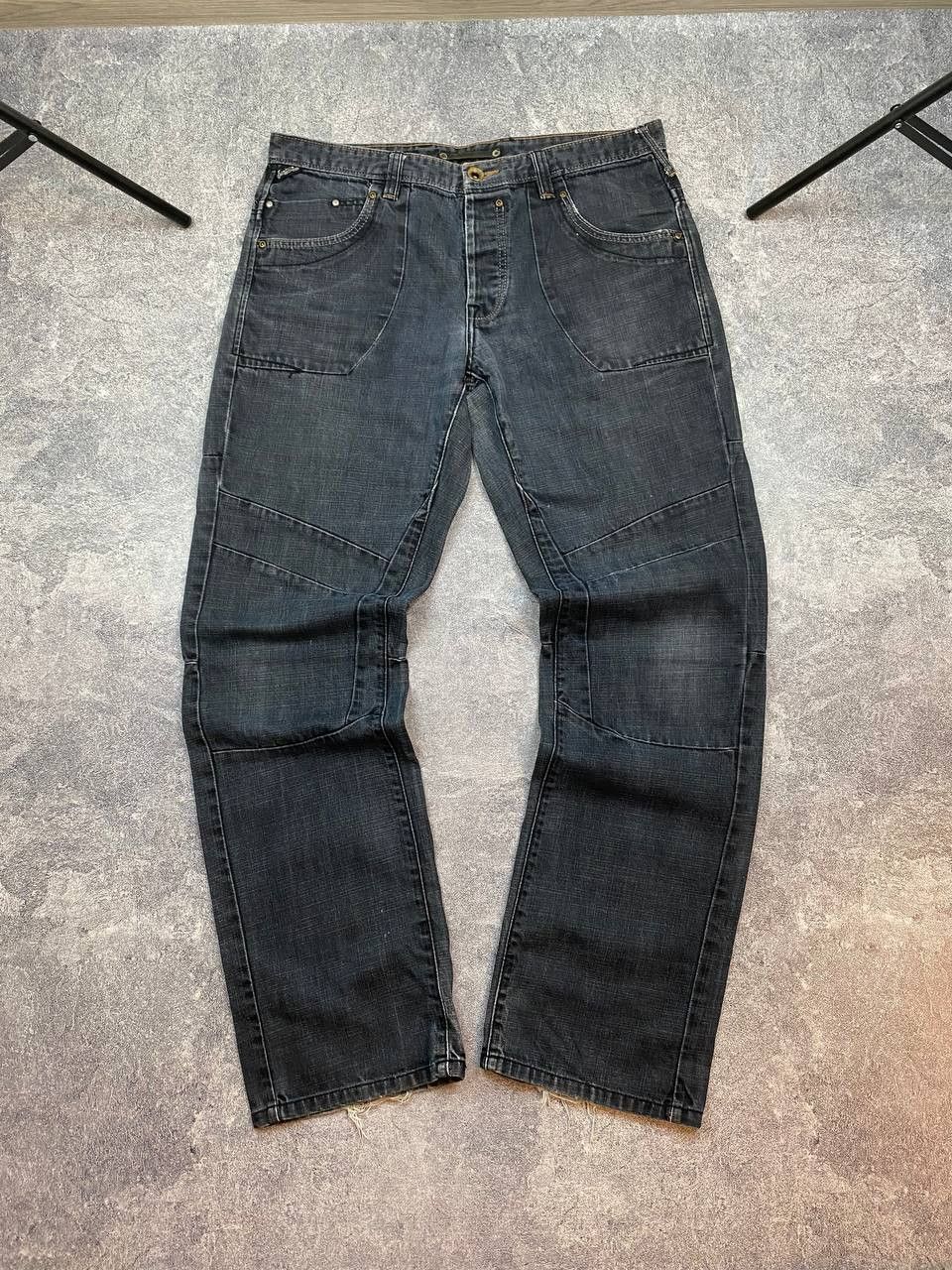 Japanese Brand Jeans Dirty Pants faded crash denim thrashed y2k distressed Size US 38 / EU 54 - 3 Thumbnail