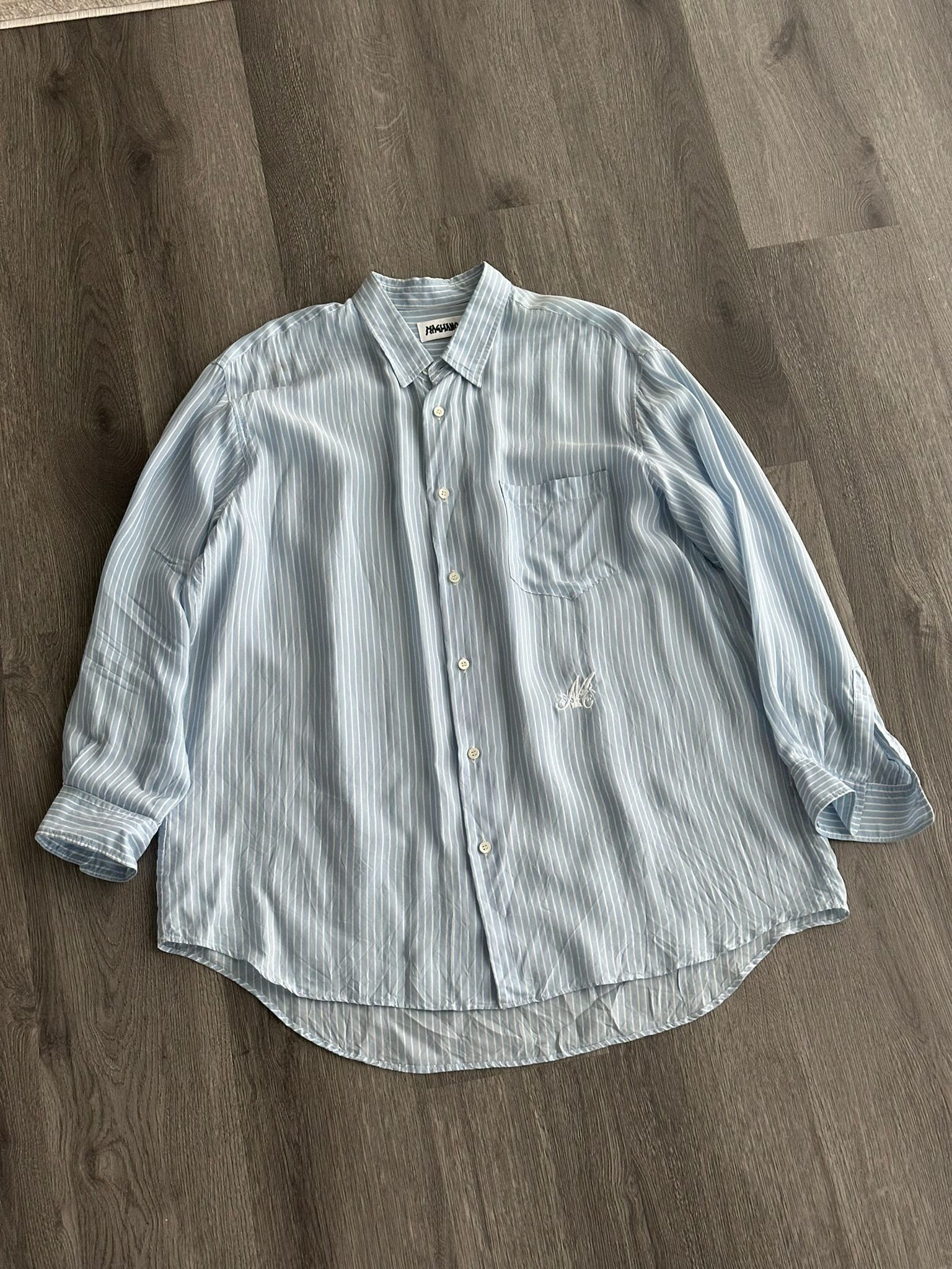Magliano Light Blue Striped Shirt XL