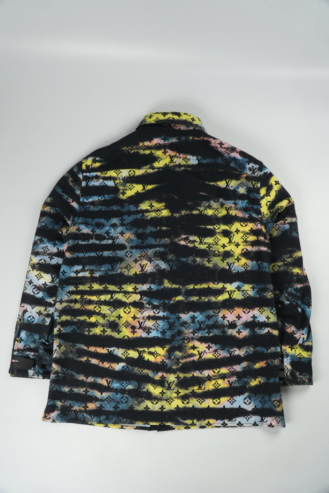 Louis Vuitton Louis Vuitton Black Tie Dye Denim Jacket Size US L / EU 52-54 / 3 - 2 Thumbnail