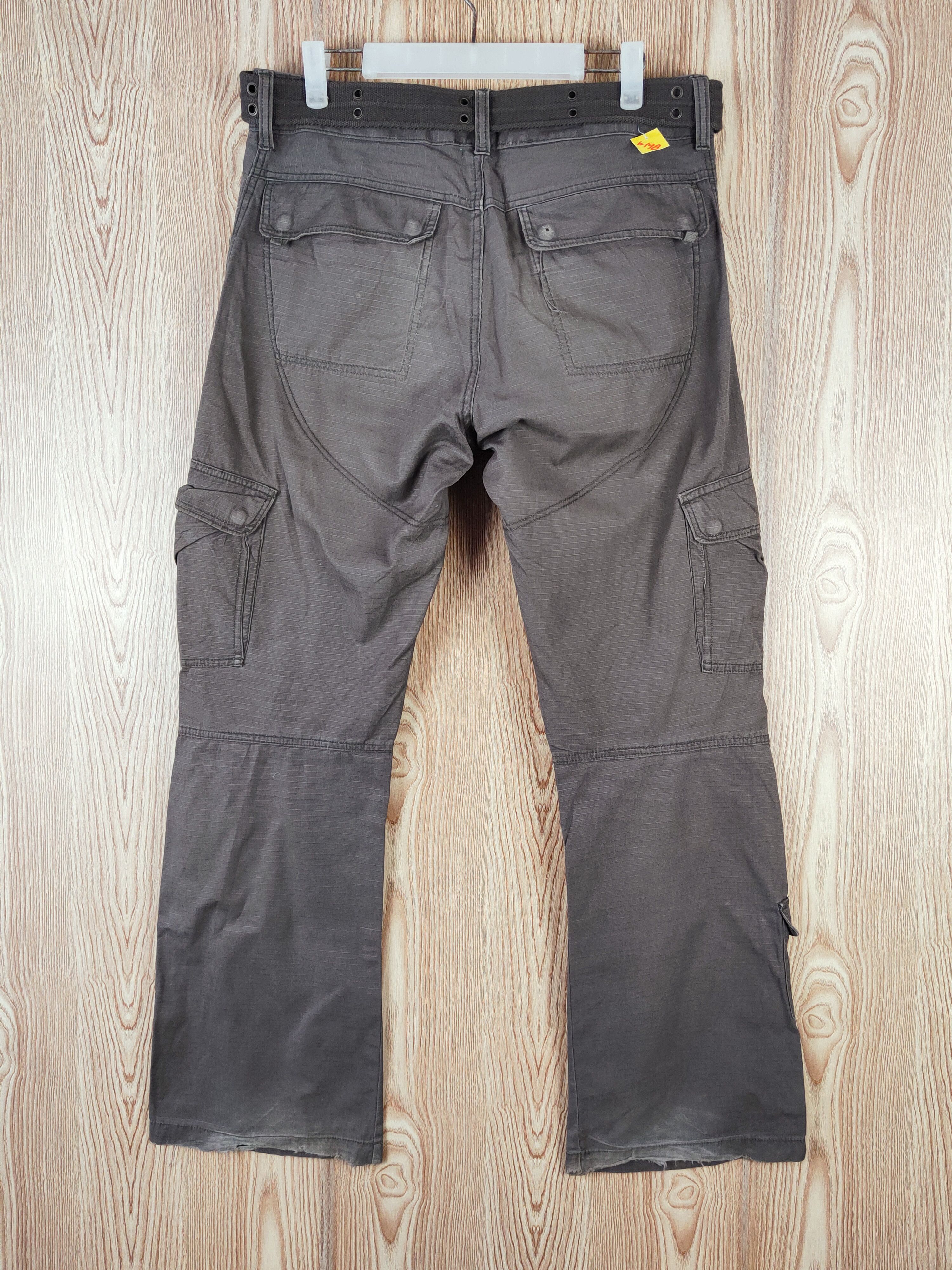 Japanese Brand Z-07B52X Dark Brown Multipocket Tactical Cargo Pants #W198 Size US 34 / EU 50 - 8 Thumbnail