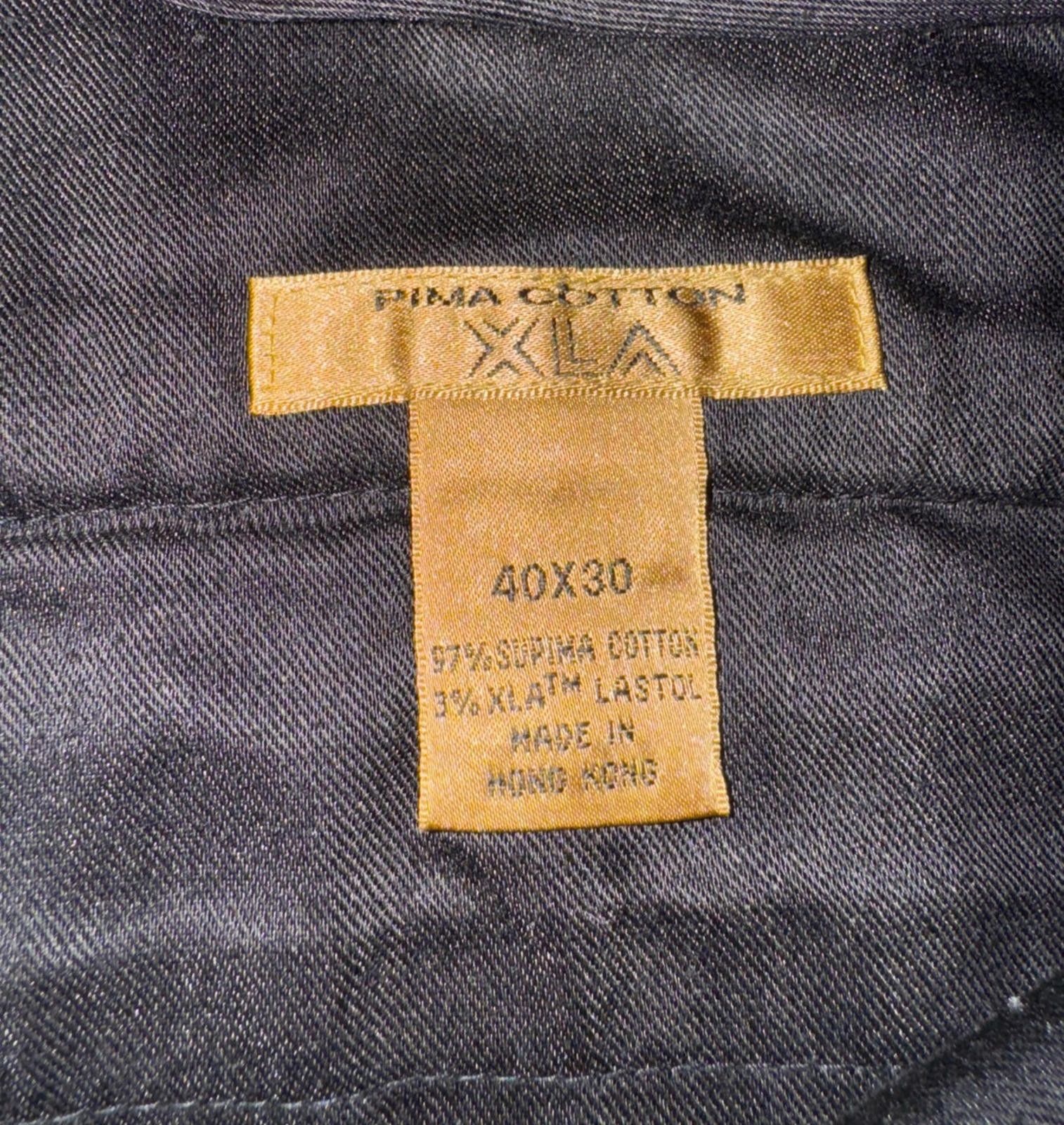 Xlarge XLA Pima Cotton Black Dress Pants Mens 40 x 30 Size 40" / US 18 - 2 Thumbnail